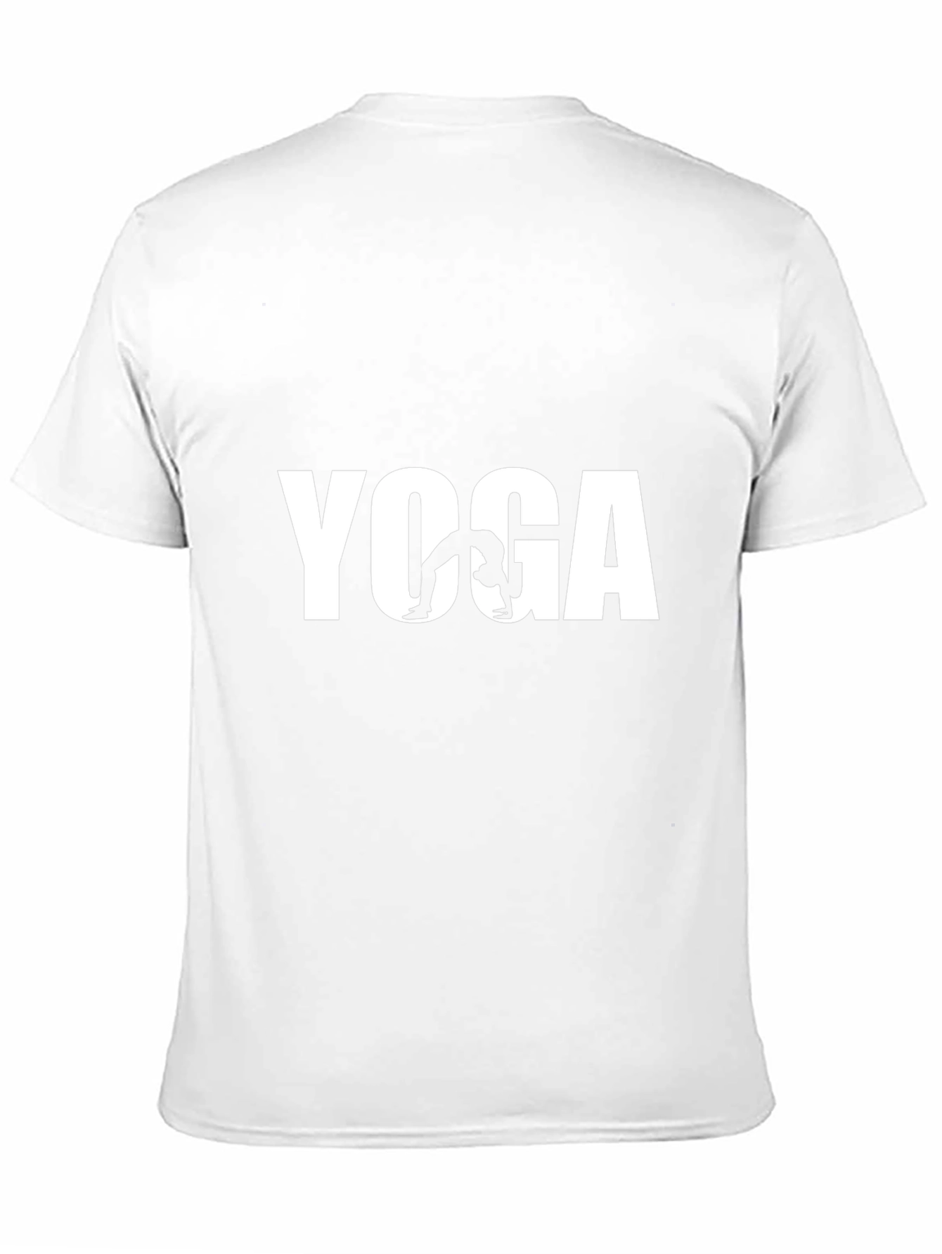 Yoga Pose Graphic Tee - Mens Black Cotton T-Shirt