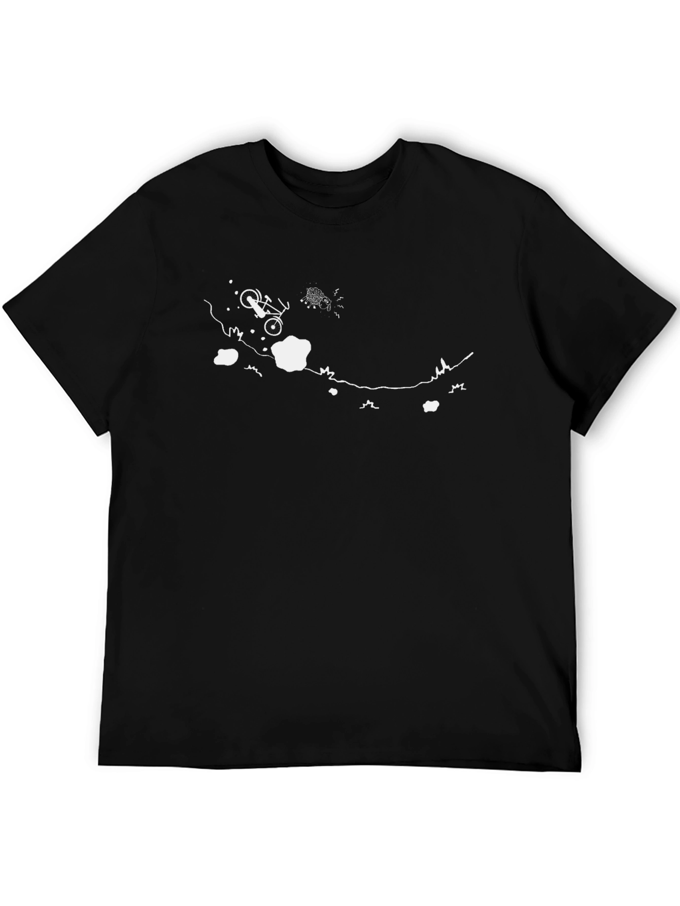 Mountain Bike Silhouette Graphic Tee