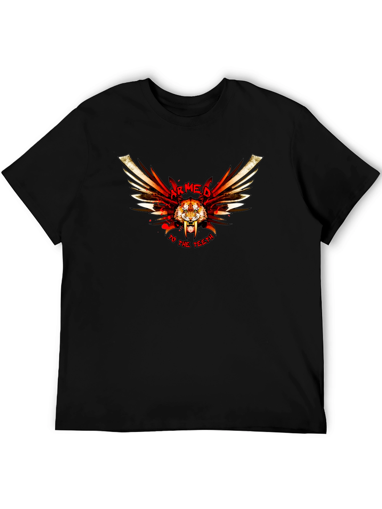 Armed To The Teeth Black T-Shirt
