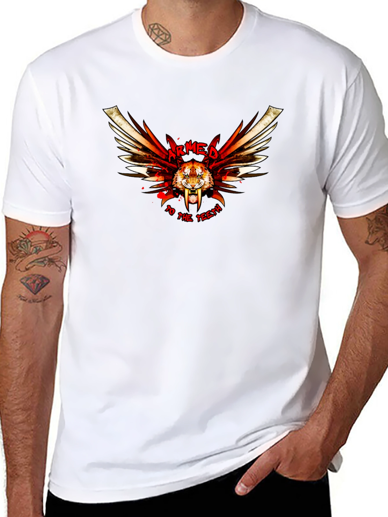 Armed To The Teeth Black T-Shirt