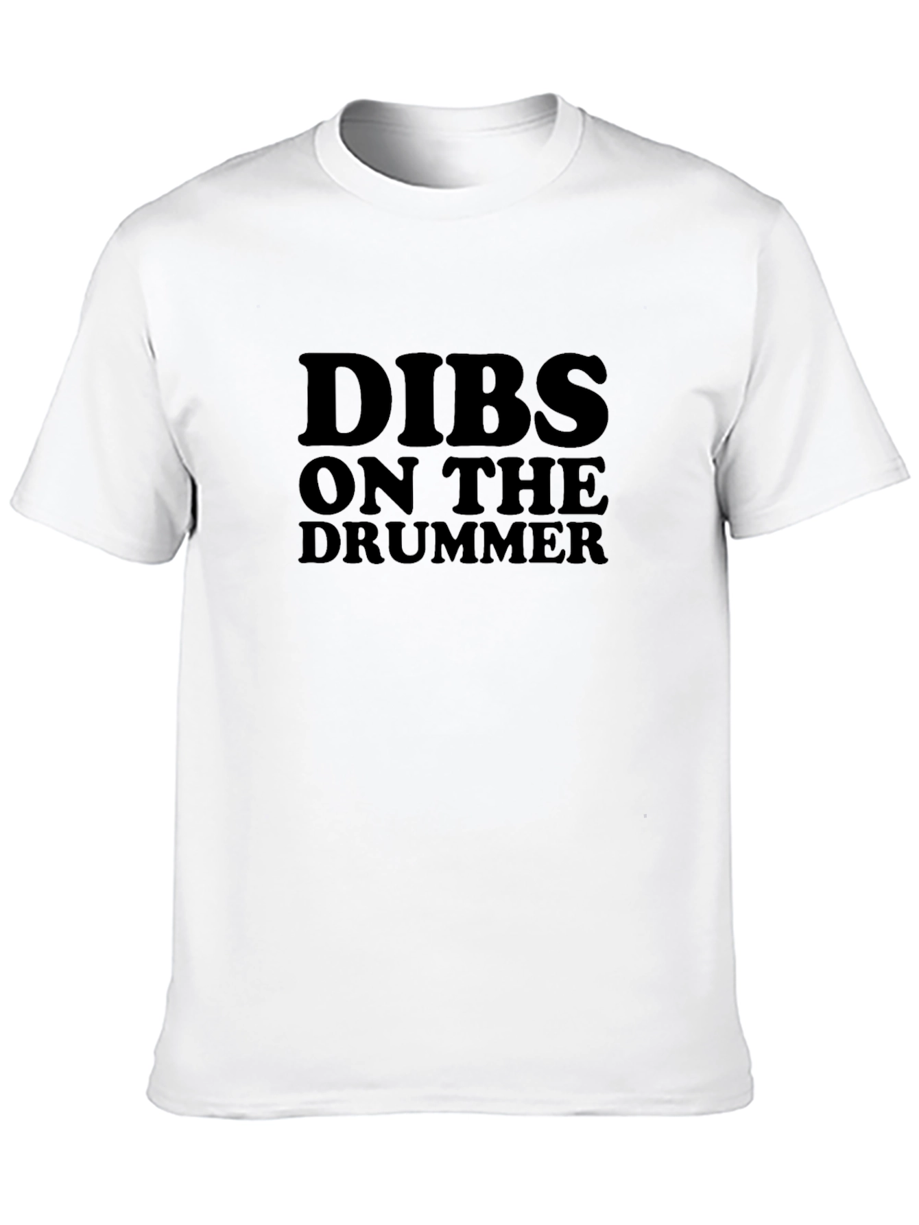 Dibs on the Drummer Black Graphic T-Shirt