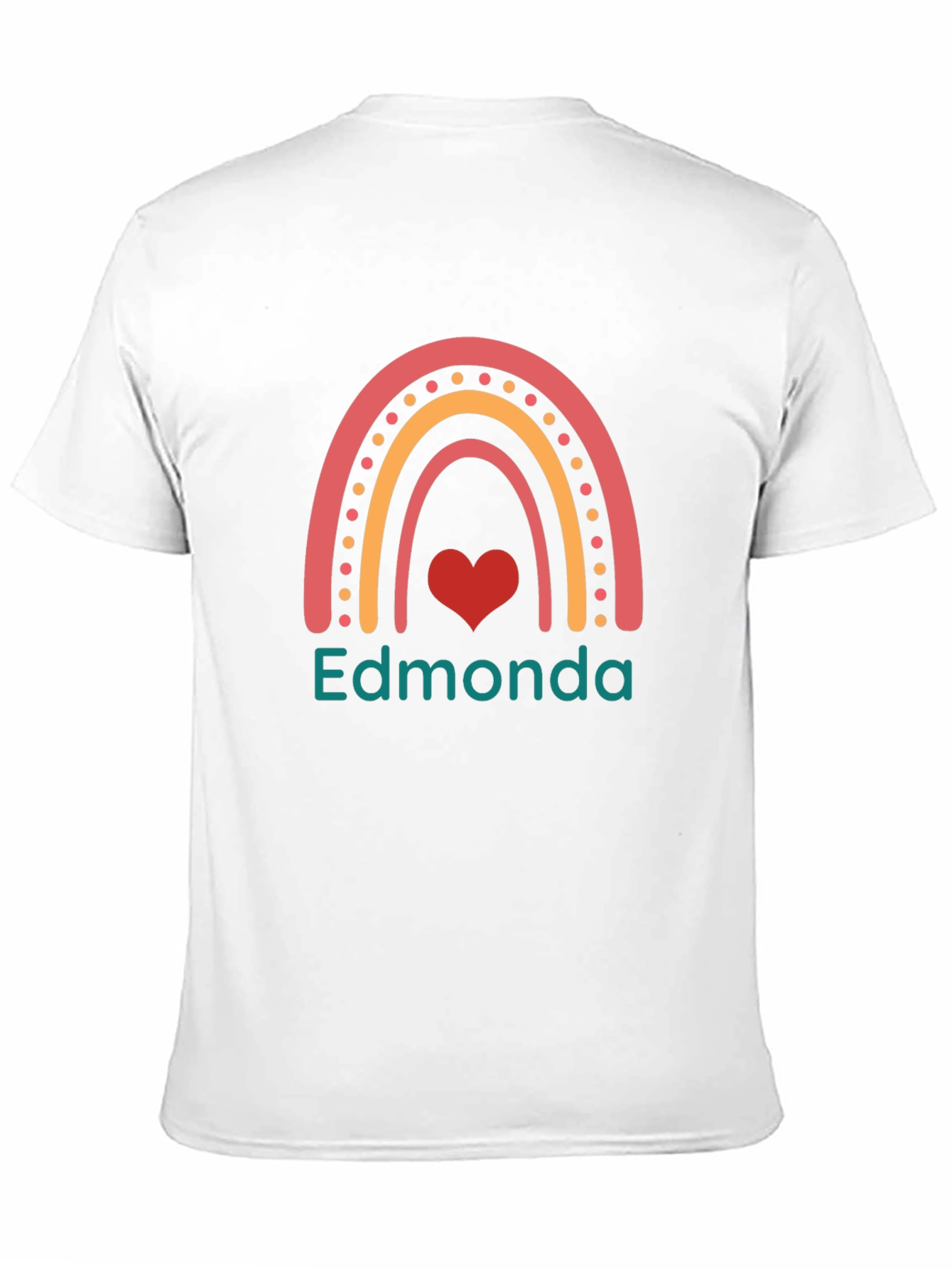Edmonda Rainbow Heart Tee - Black