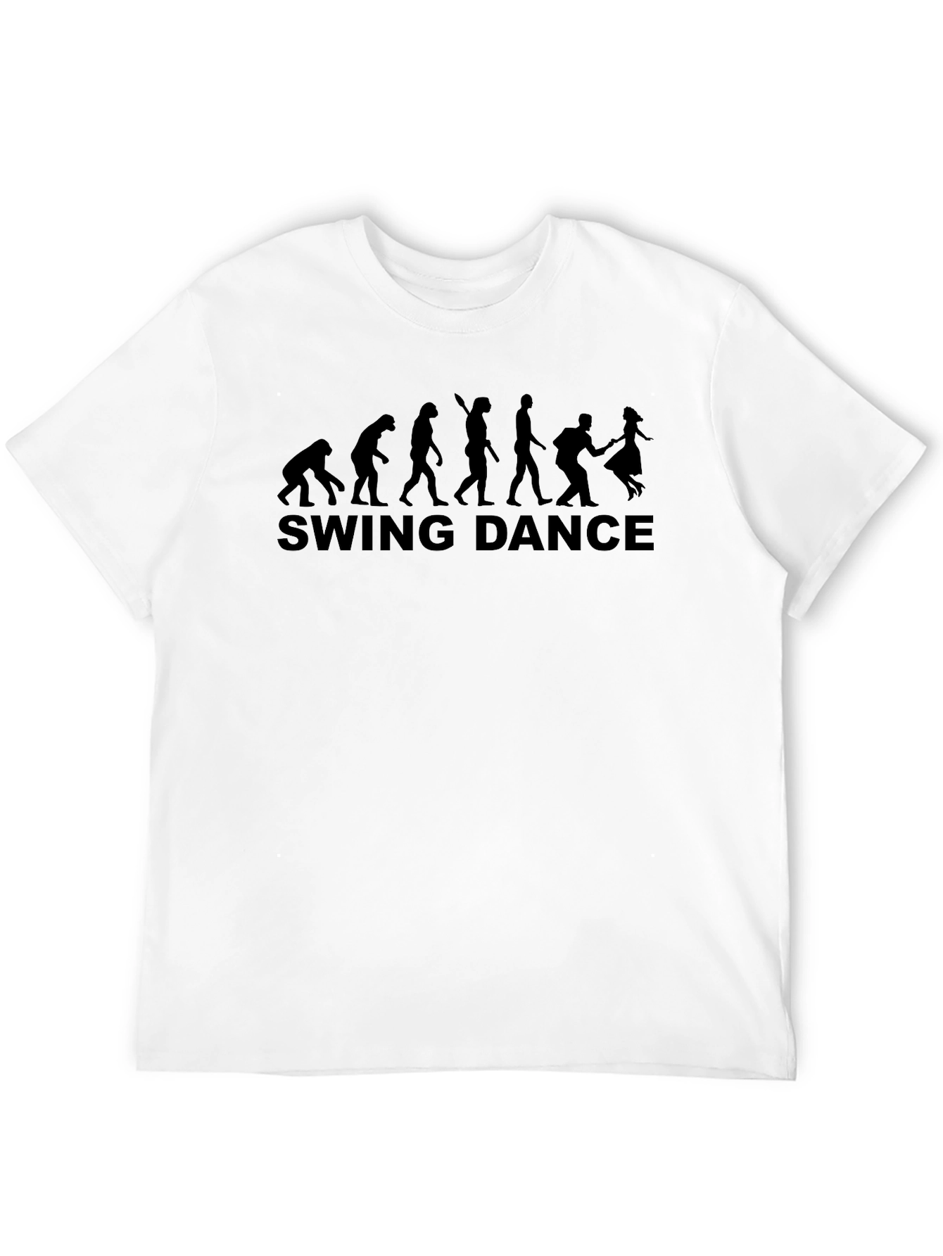 Swing Dance Evolution T-Shirt - Black