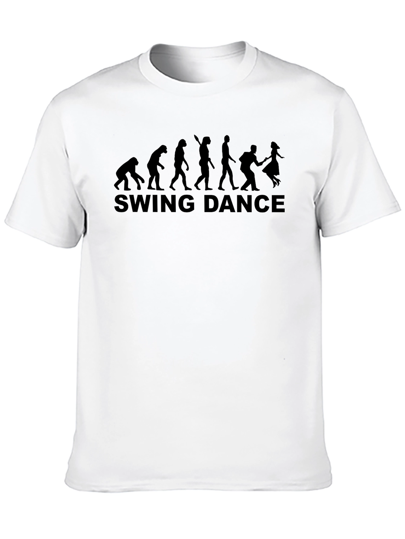 Swing Dance Evolution T-Shirt - Black