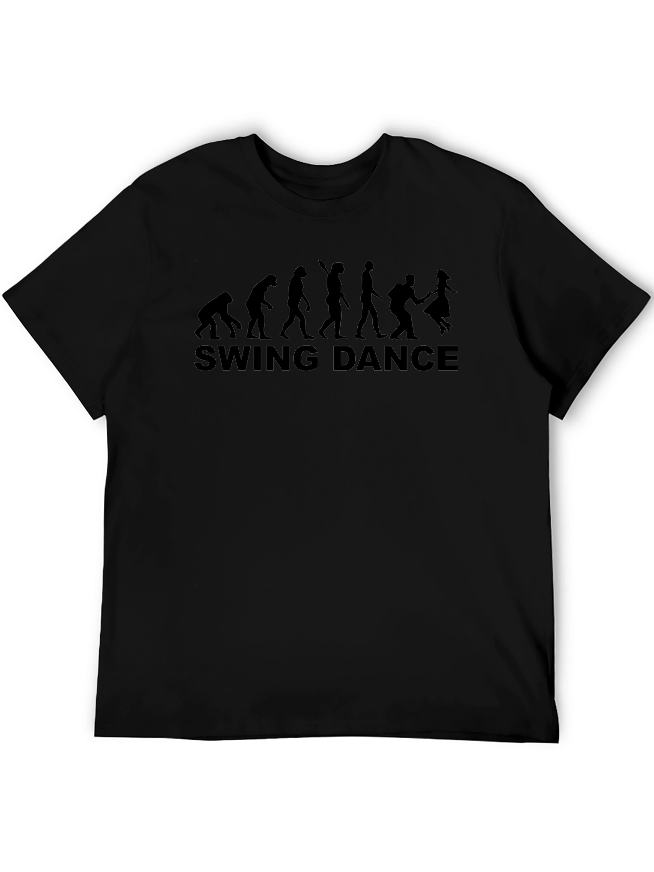 Swing Dance Evolution T-Shirt - Black