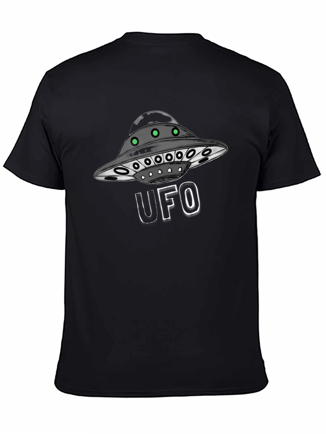 UFO Graphic Black T-Shirt