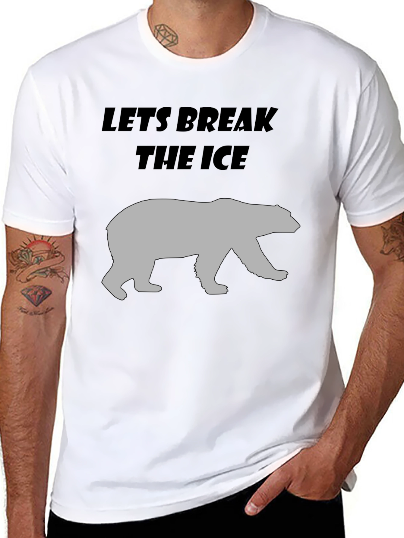Lets Break The Ice Bear Graphic T-Shirt