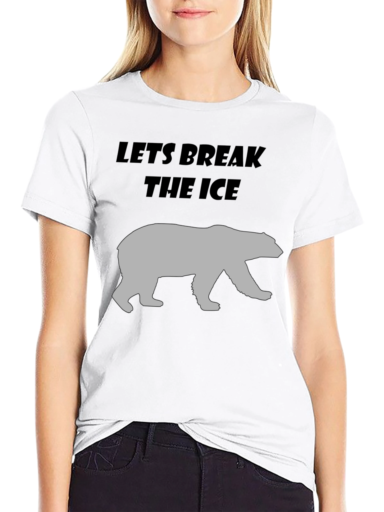 Lets Break The Ice Bear Graphic T-Shirt