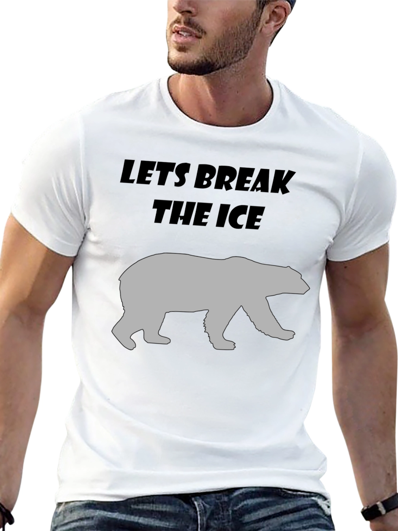 Lets Break The Ice Bear Graphic T-Shirt