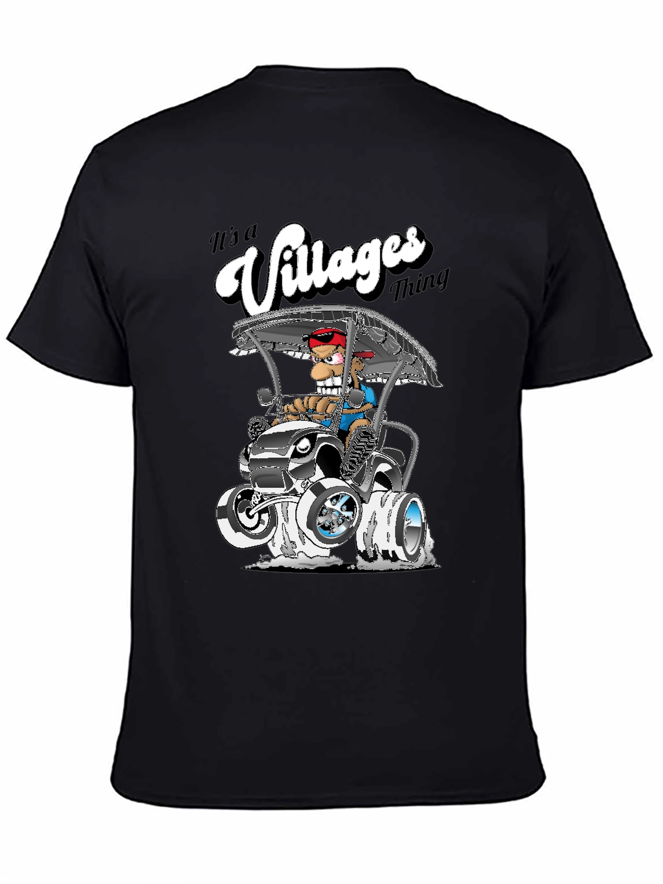 Its a Villages Thing Cartoon Golf Cart T-Shirt