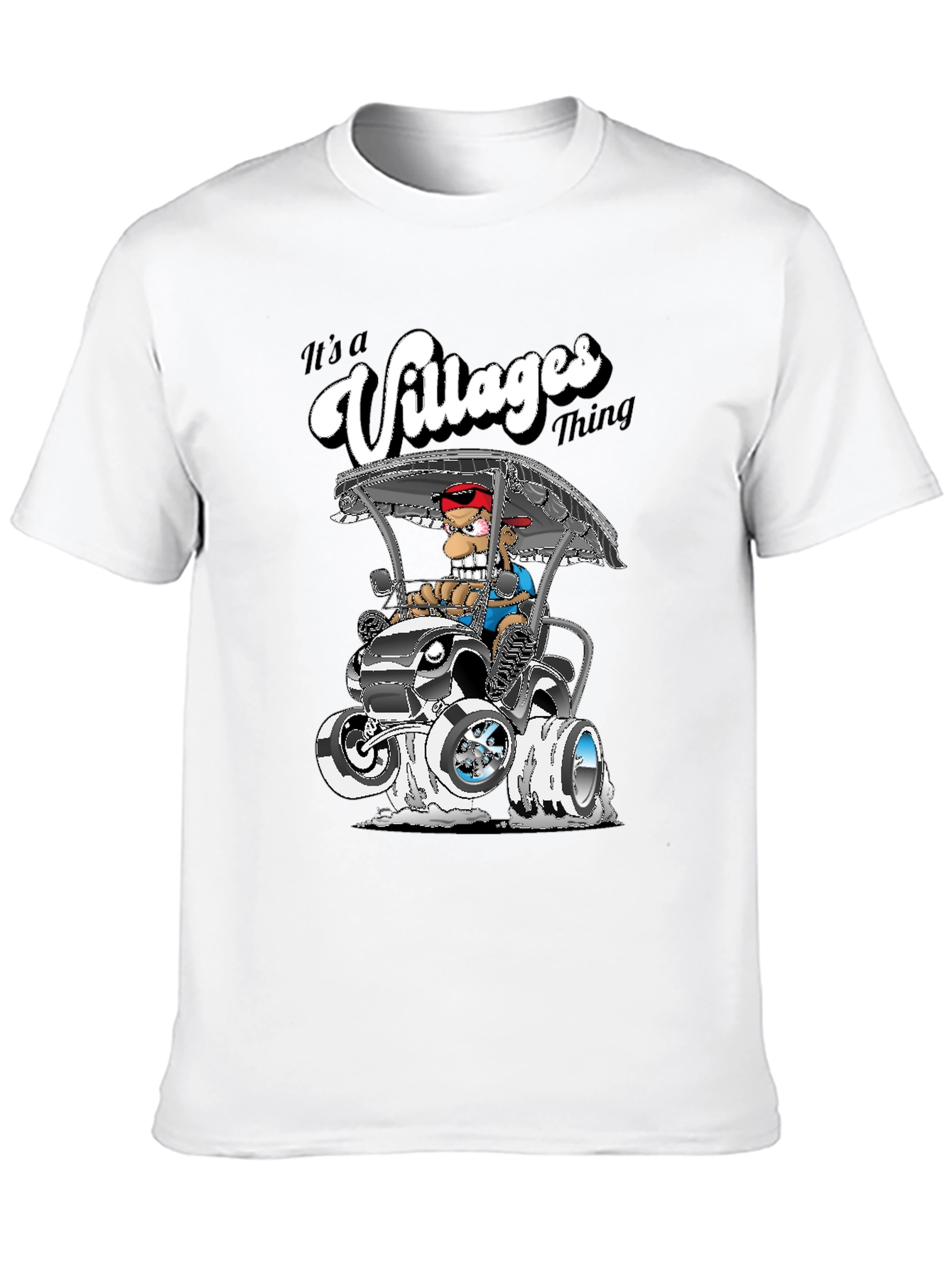 Its a Villages Thing Cartoon Golf Cart T-Shirt