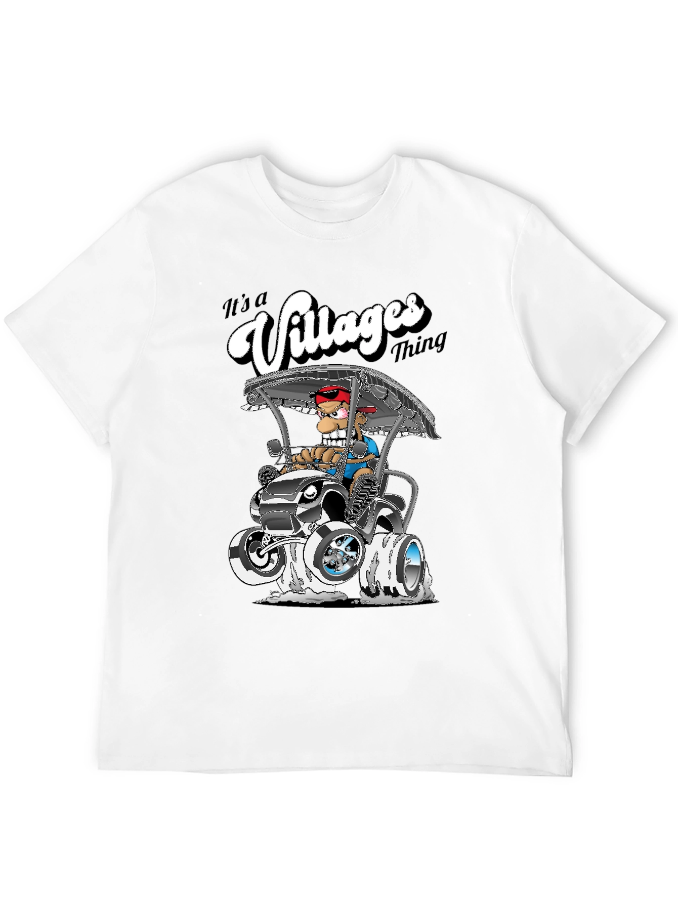 Its a Villages Thing Cartoon Golf Cart T-Shirt