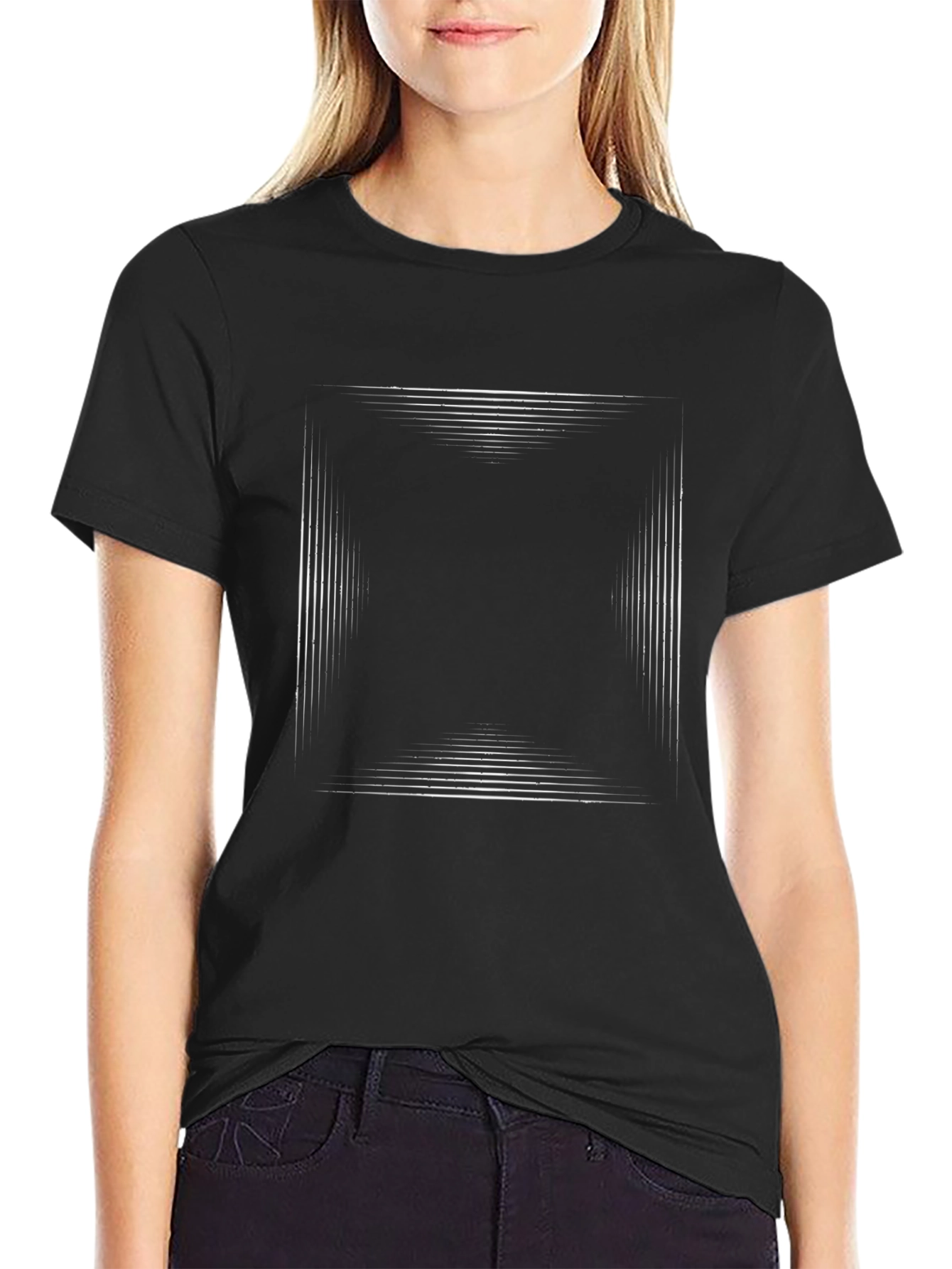 Geometric Illusion Tee - Modern Style