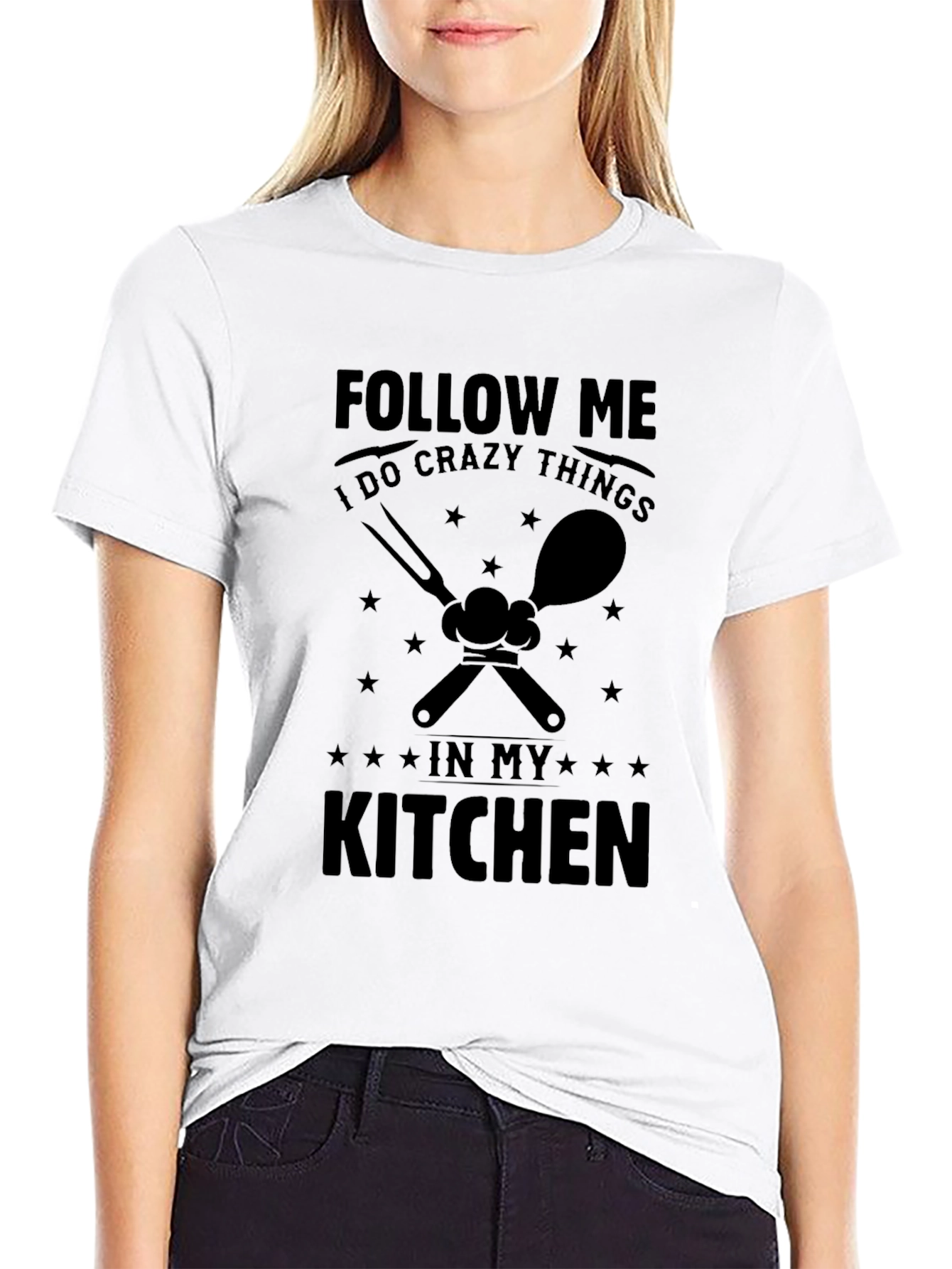 Crazy Kitchen T-Shirt - Follow Me Chef!