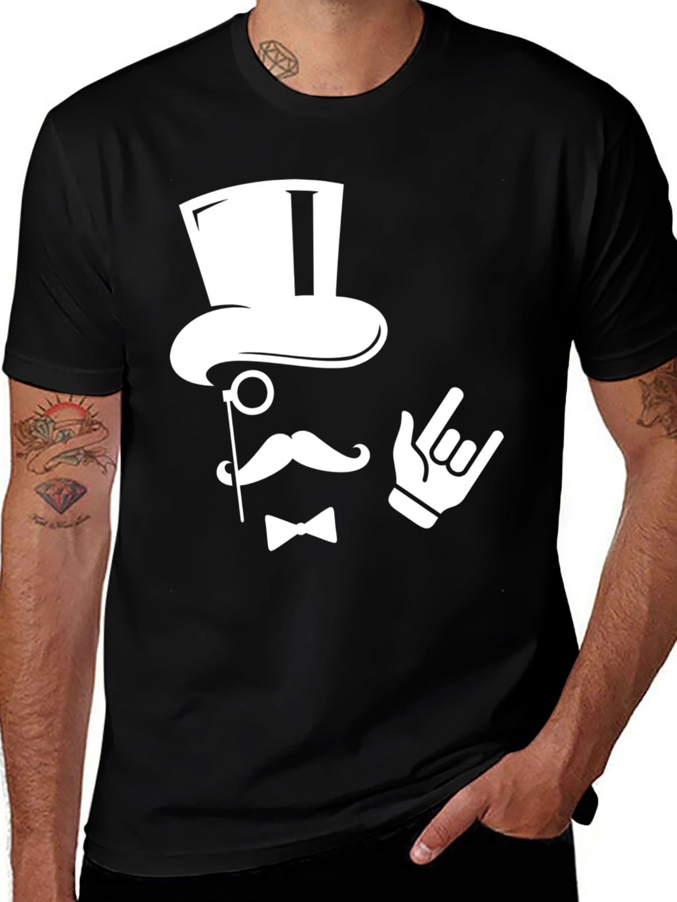 Gentleman Graphic Tee - Rock On Attitude