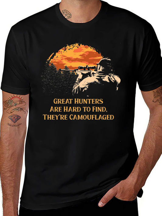 Great Hunters Camouflaged T-Shirt - Black