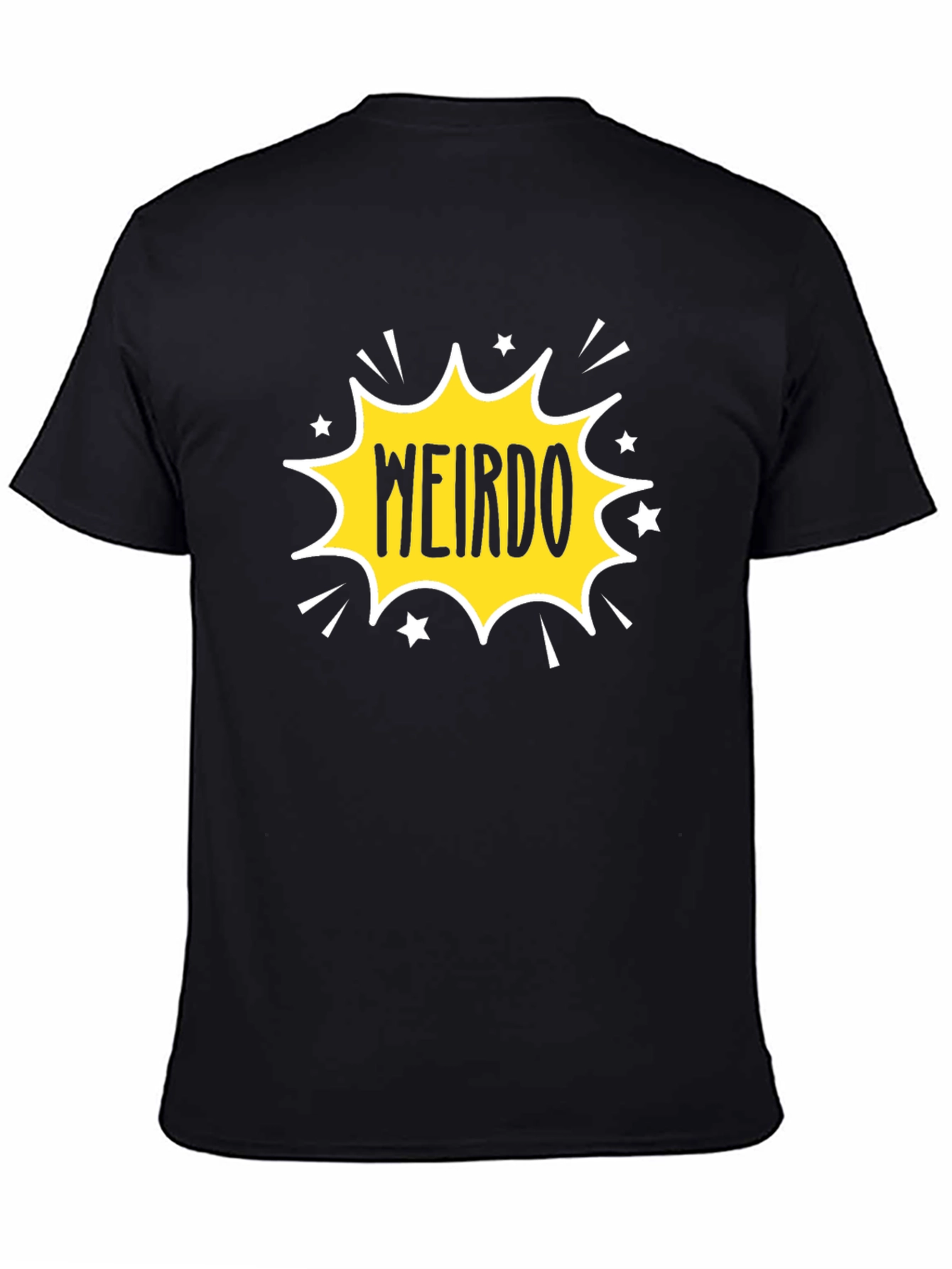 Weirdo Graphic Tee - Black Cotton T-Shirt