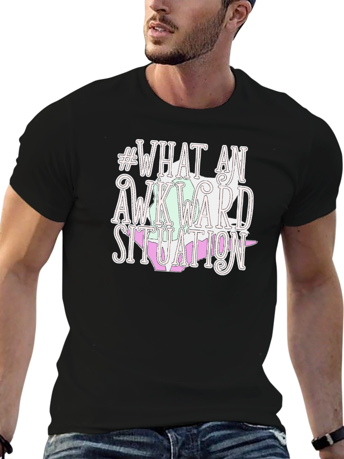 Awkward Situation Graphic T-Shirt