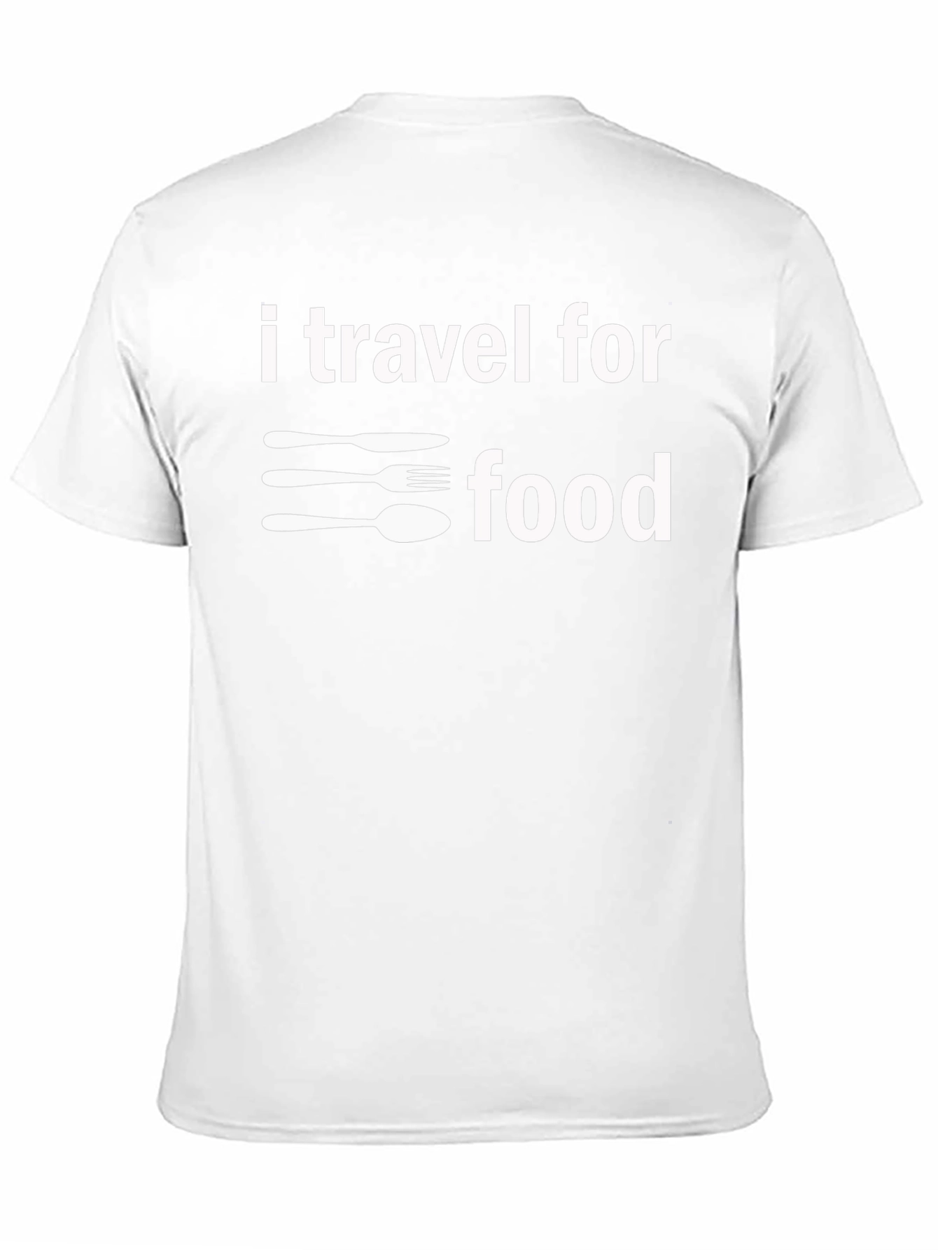 I Travel For Food T-Shirt - Black