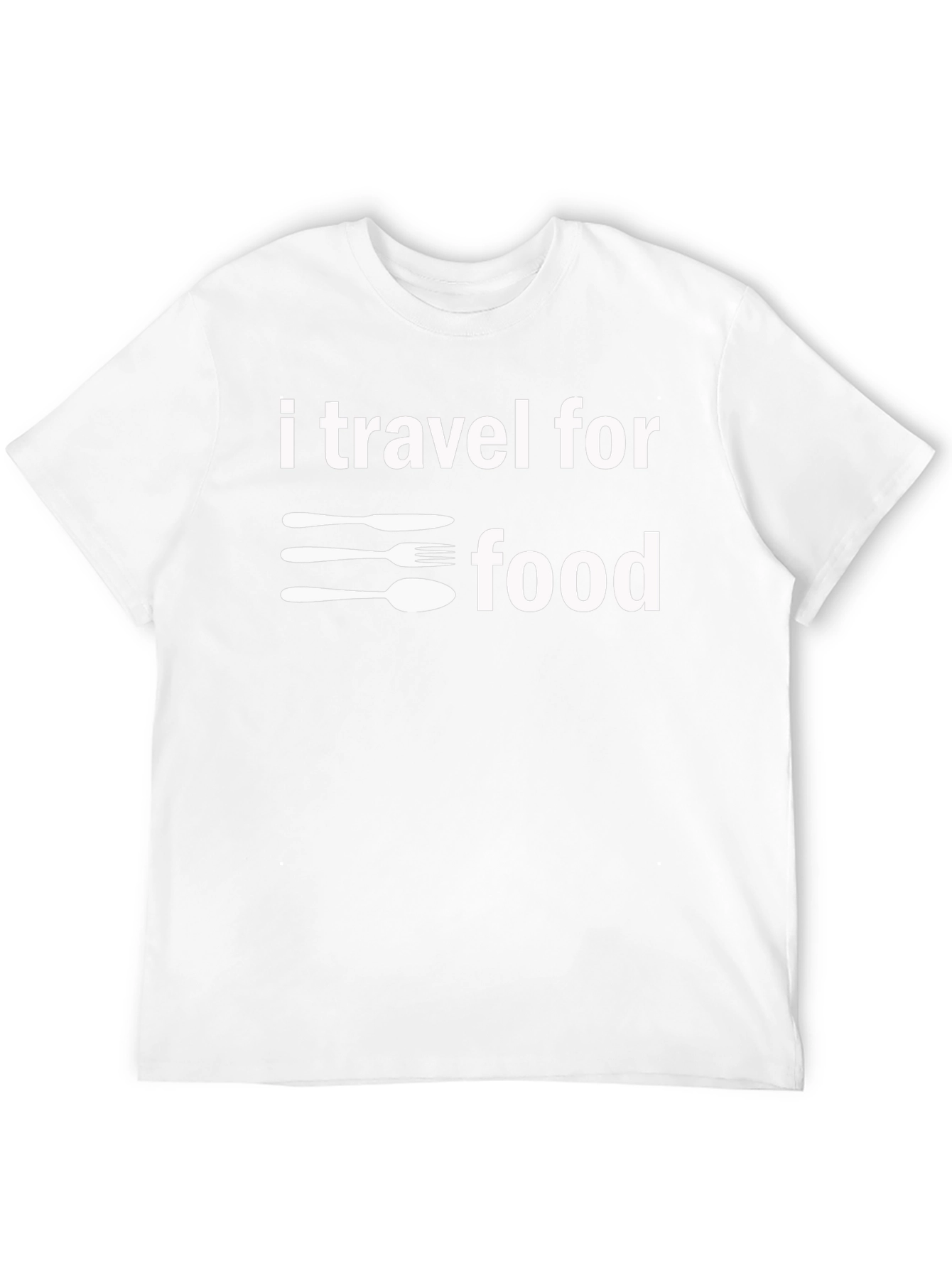 I Travel For Food T-Shirt - Black