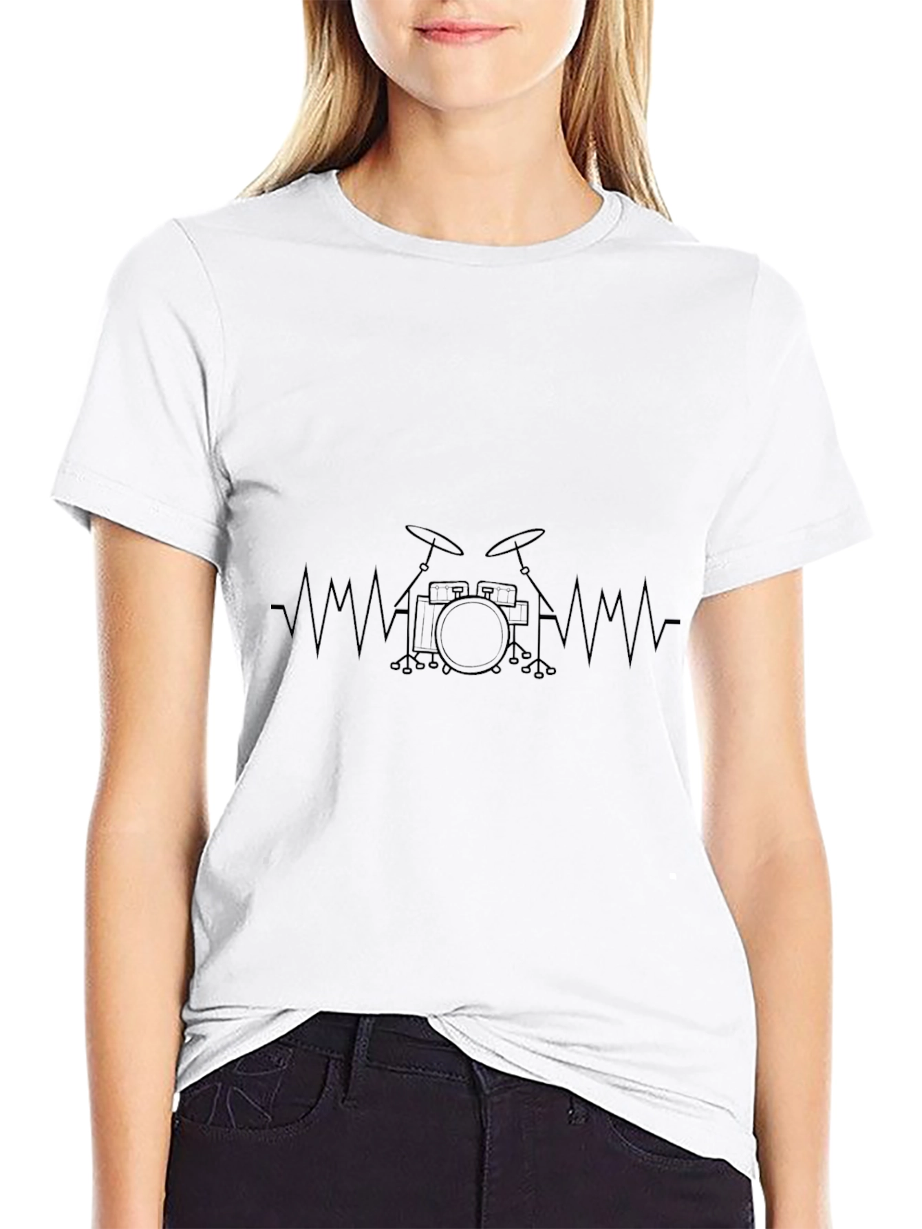 Drumbeat Graphic Black T-Shirt