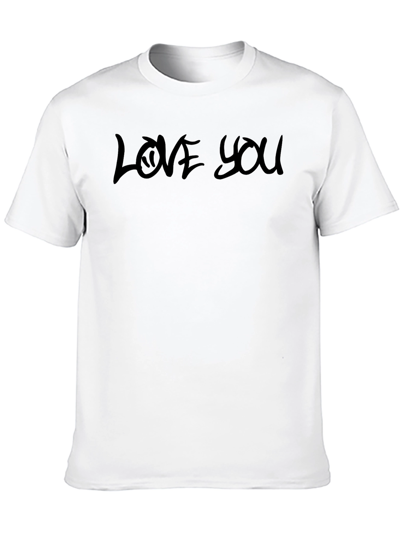 Black Love You Graphic Tee - Casual Comfort