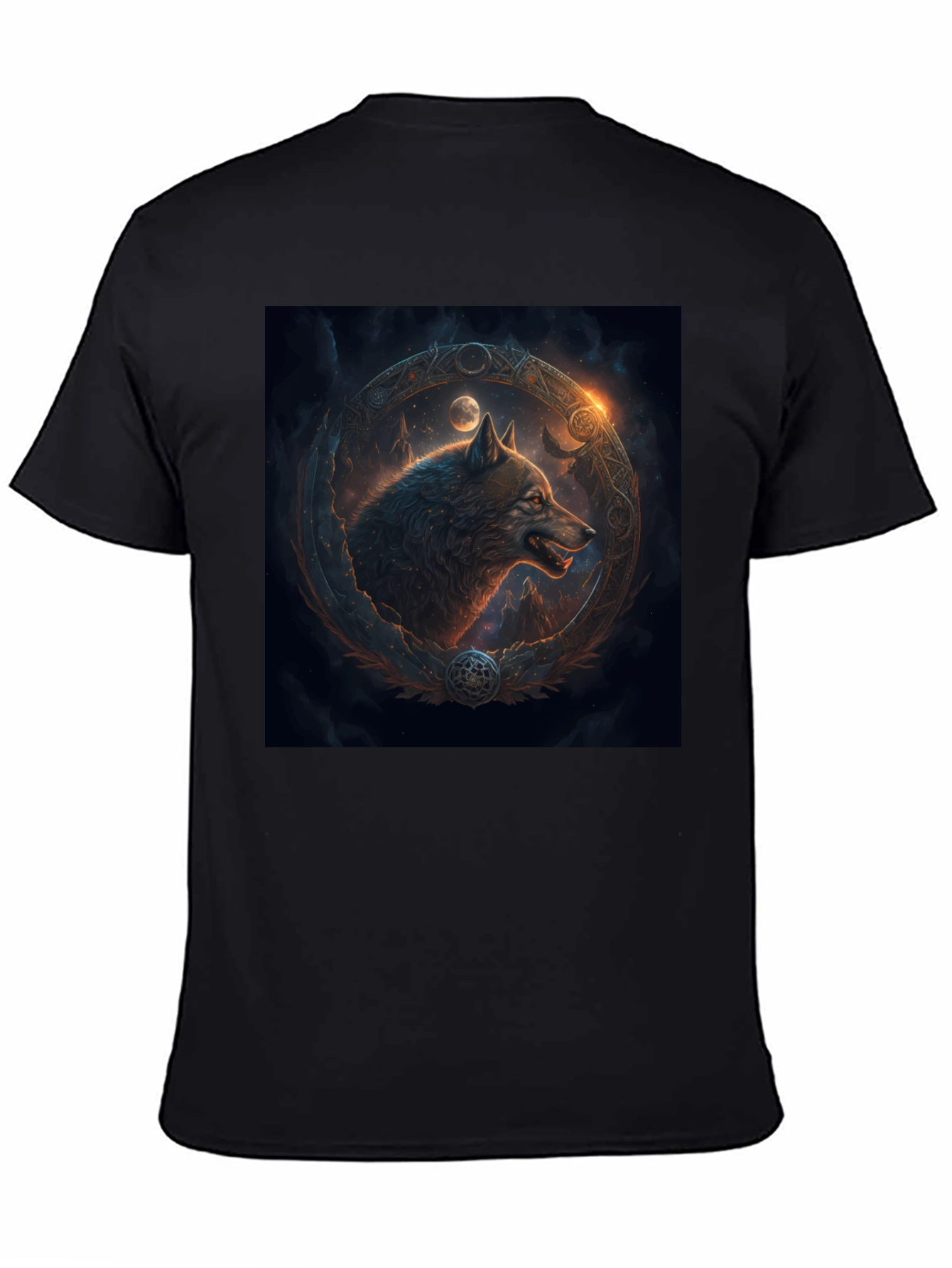 Wolf Art Black Tee