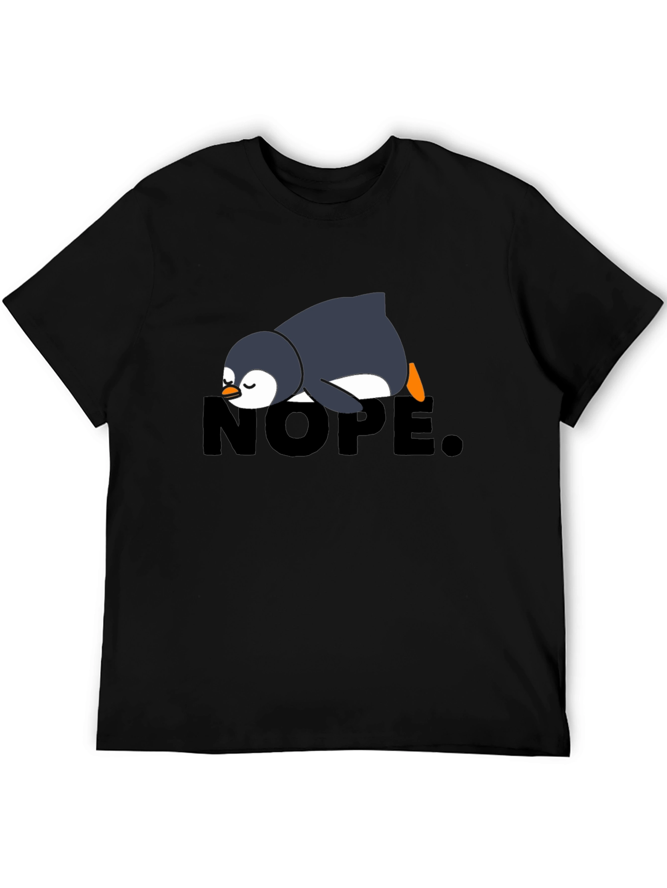 Nope Penguin Tee - Funny Lazy Penguin T-Shirt