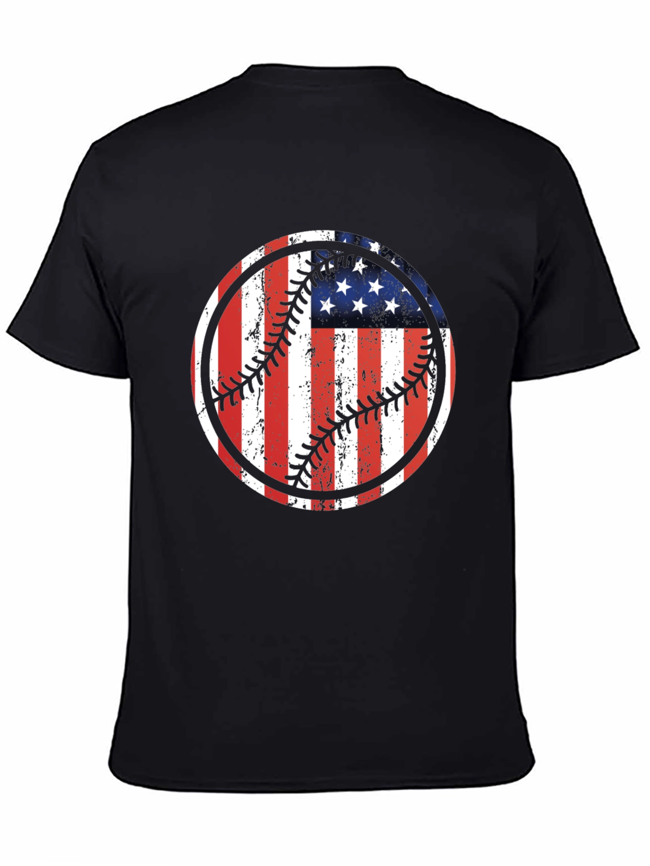 USA Flag Baseball Graphic Tee