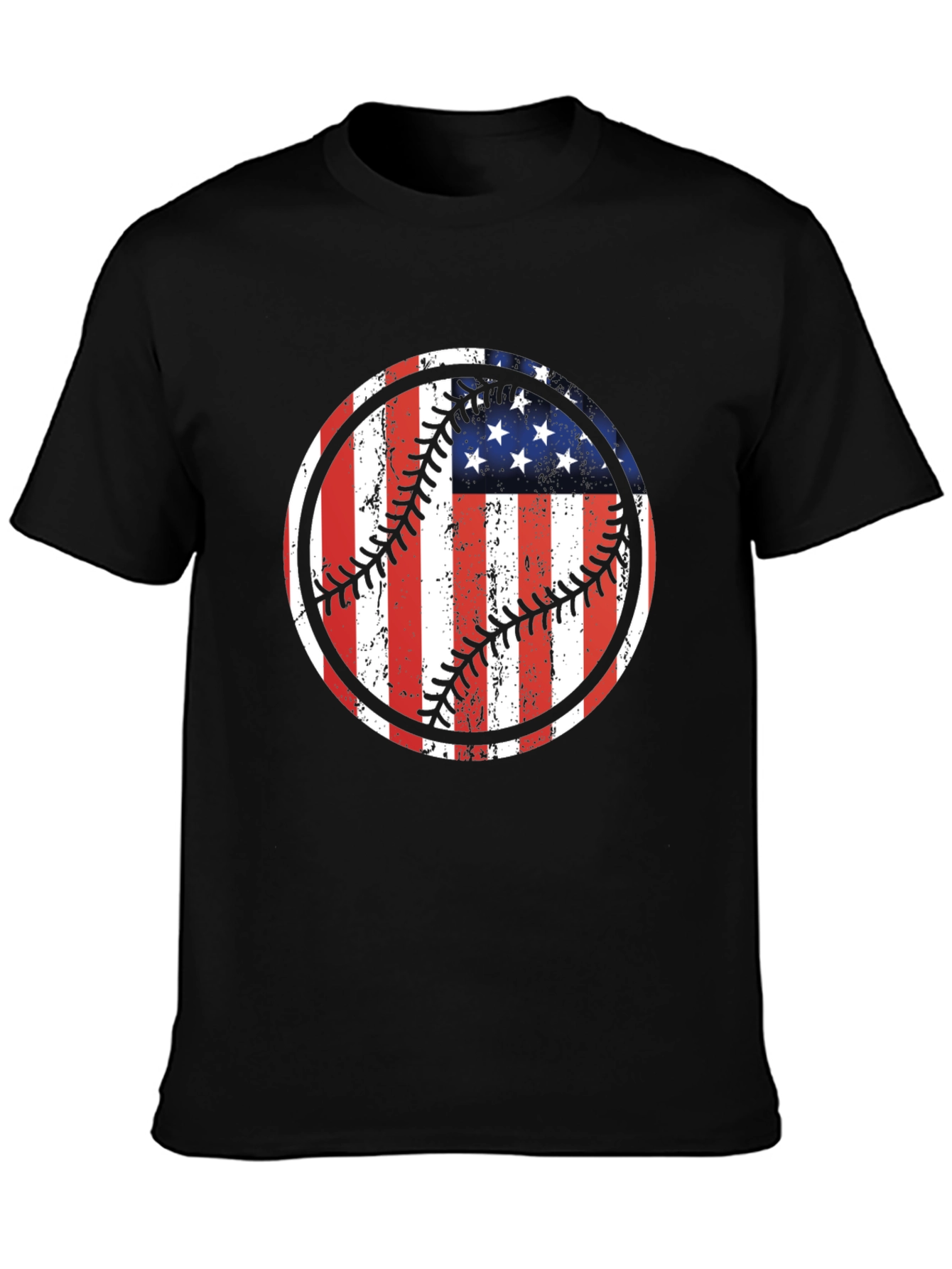 USA Flag Baseball Graphic Tee