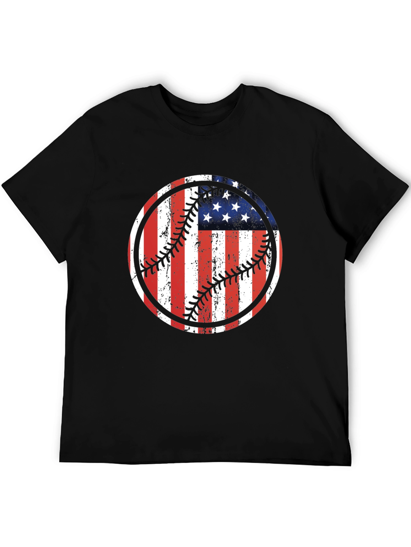 USA Flag Baseball Graphic Tee