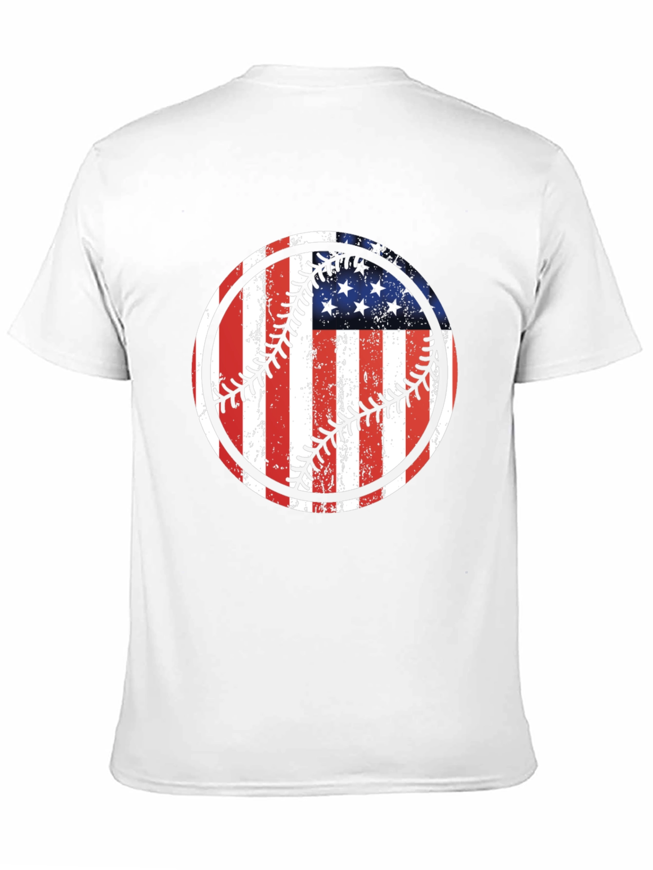 USA Flag Baseball Graphic Tee