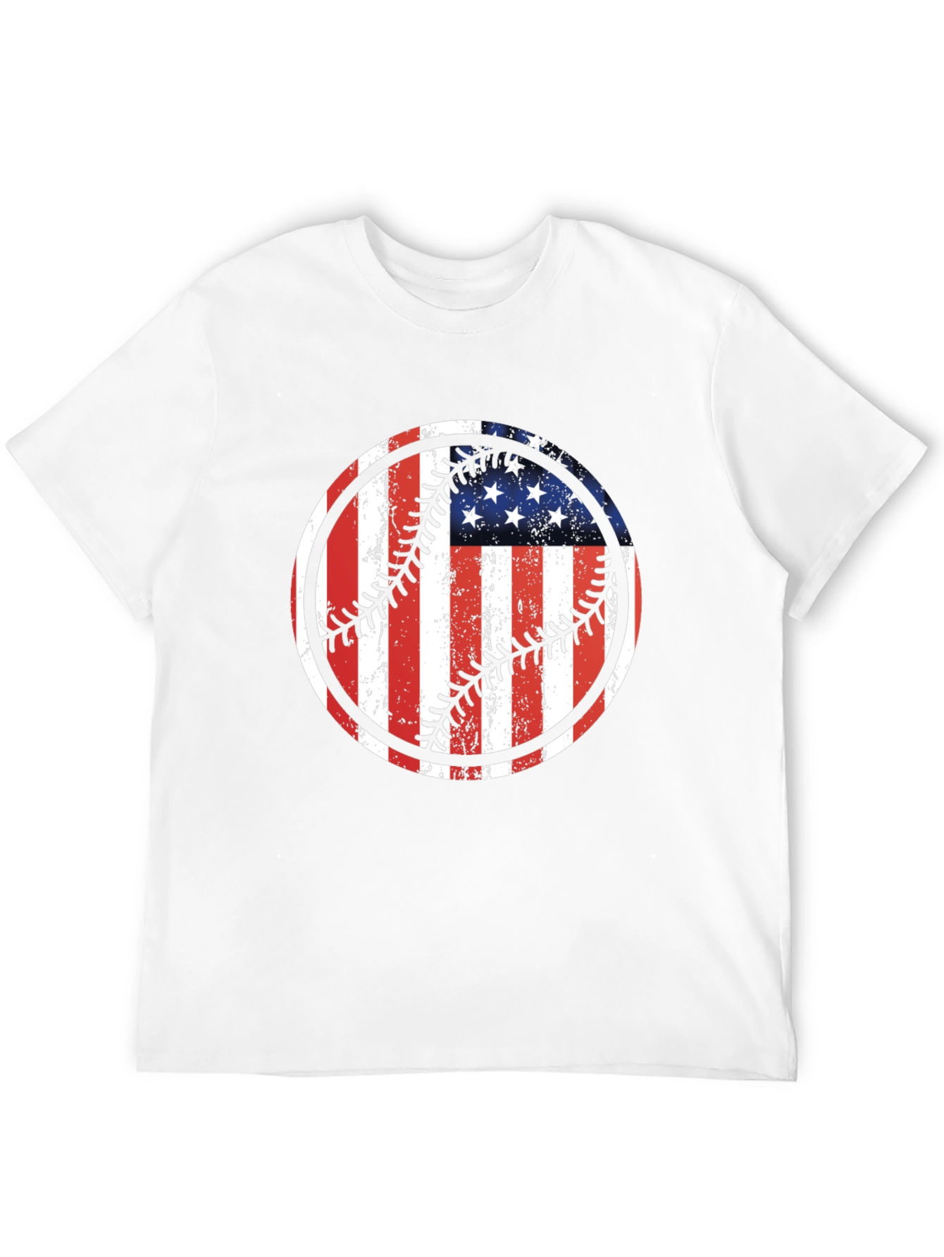 USA Flag Baseball Graphic Tee