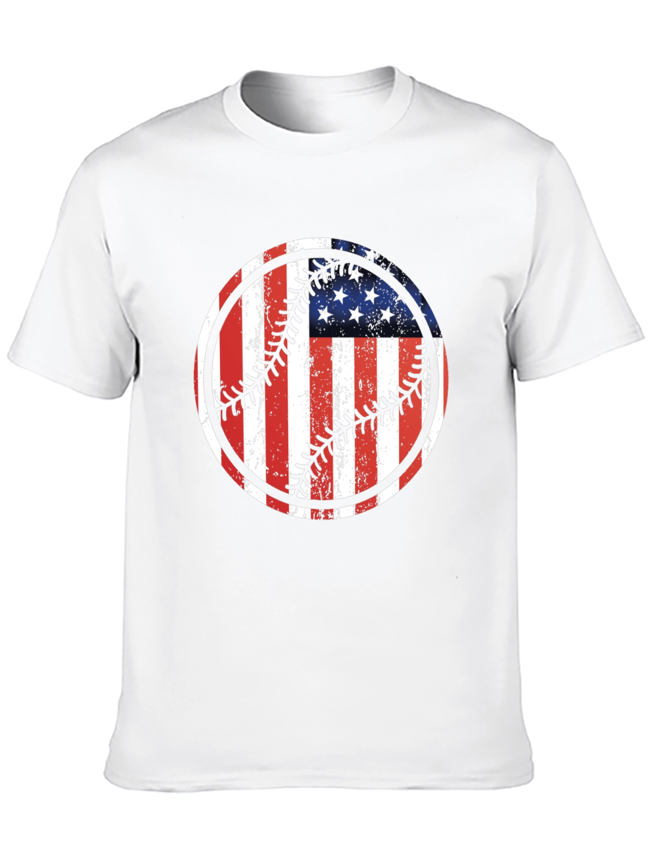 USA Flag Baseball Graphic Tee
