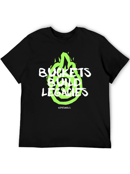 Buckets Build Legacies Graphic Tee - Black