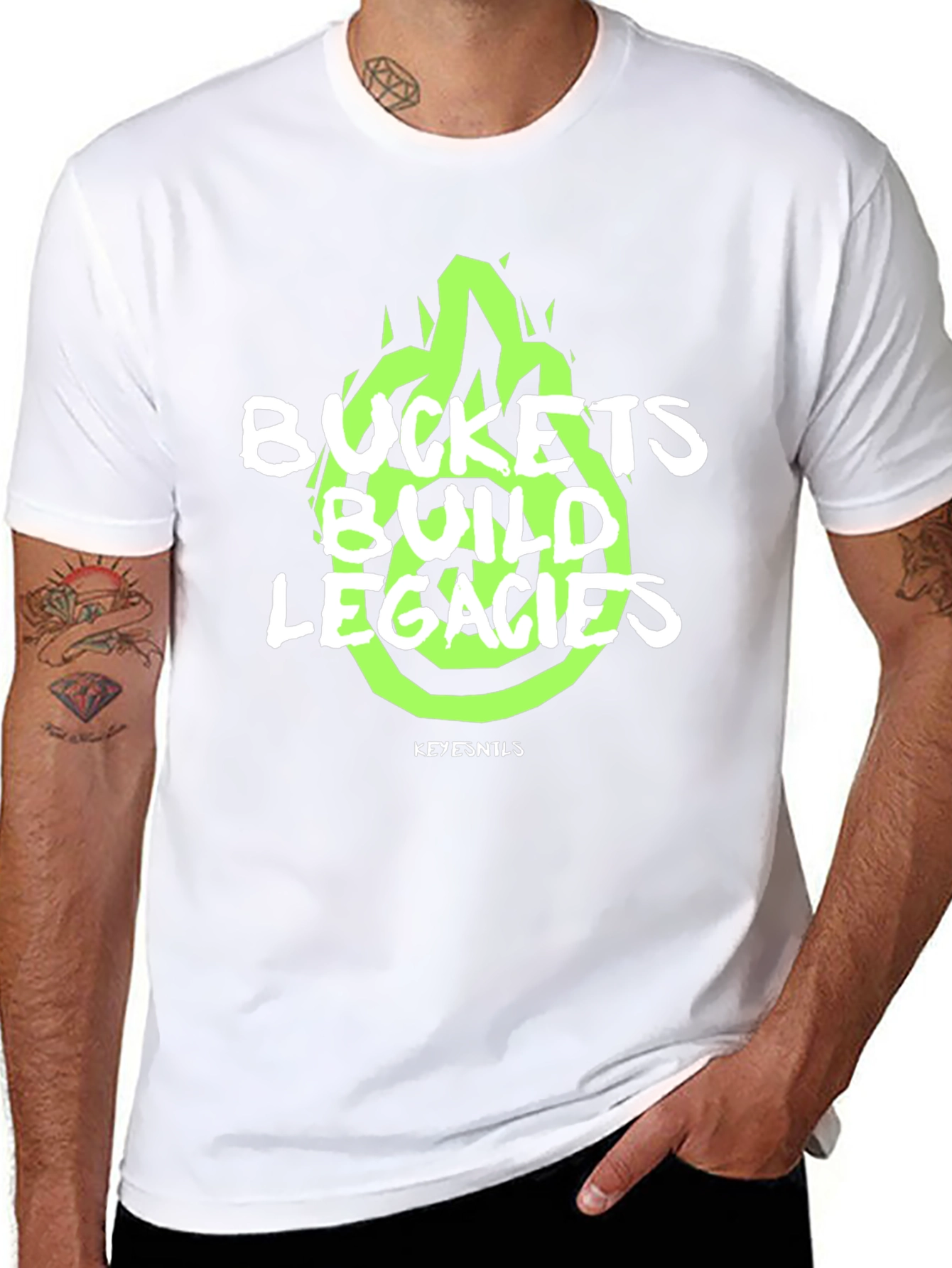 Buckets Build Legacies Graphic Tee - Black