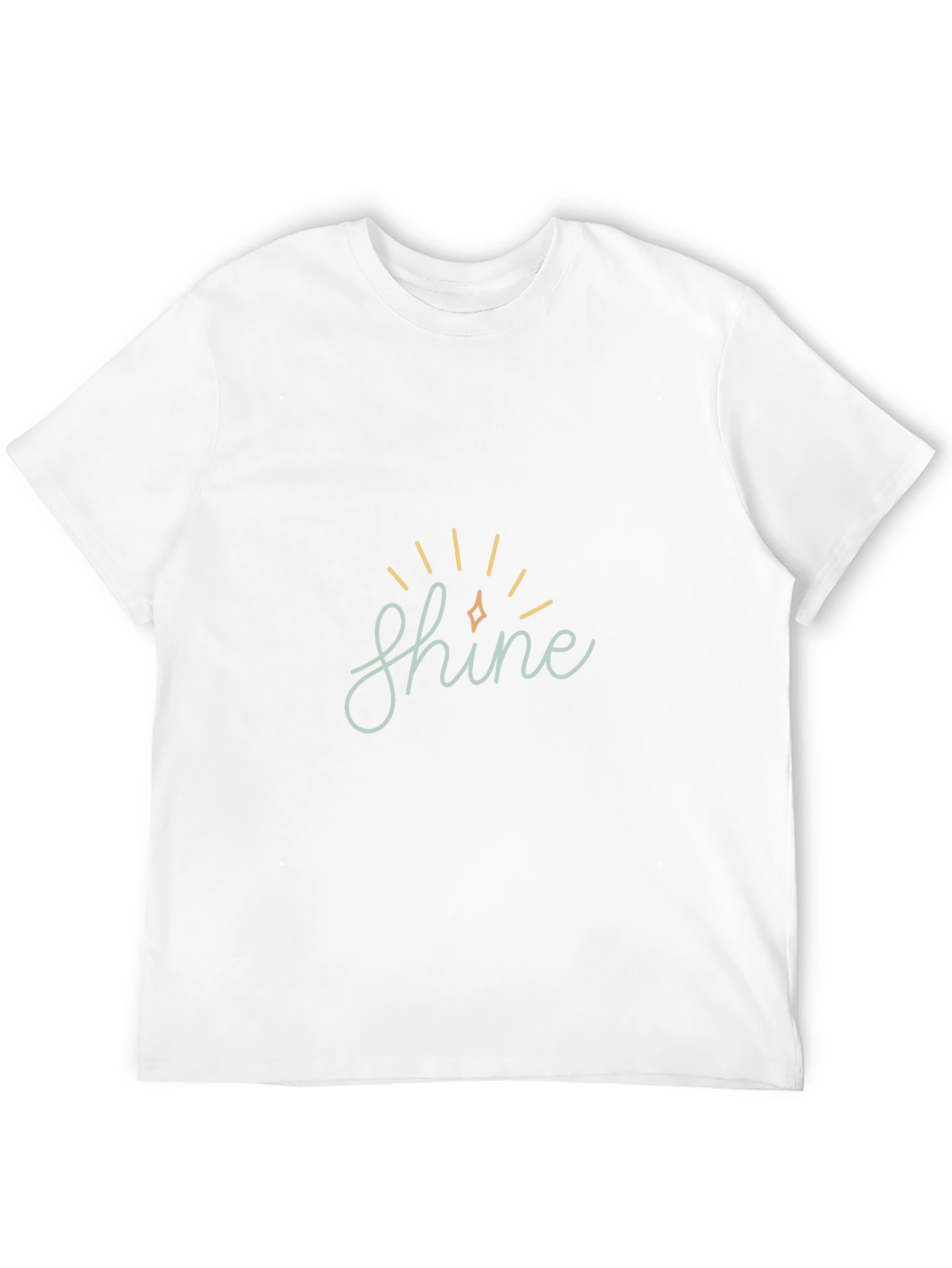 Shine Graphic Tee - Soft Black Cotton Comfort