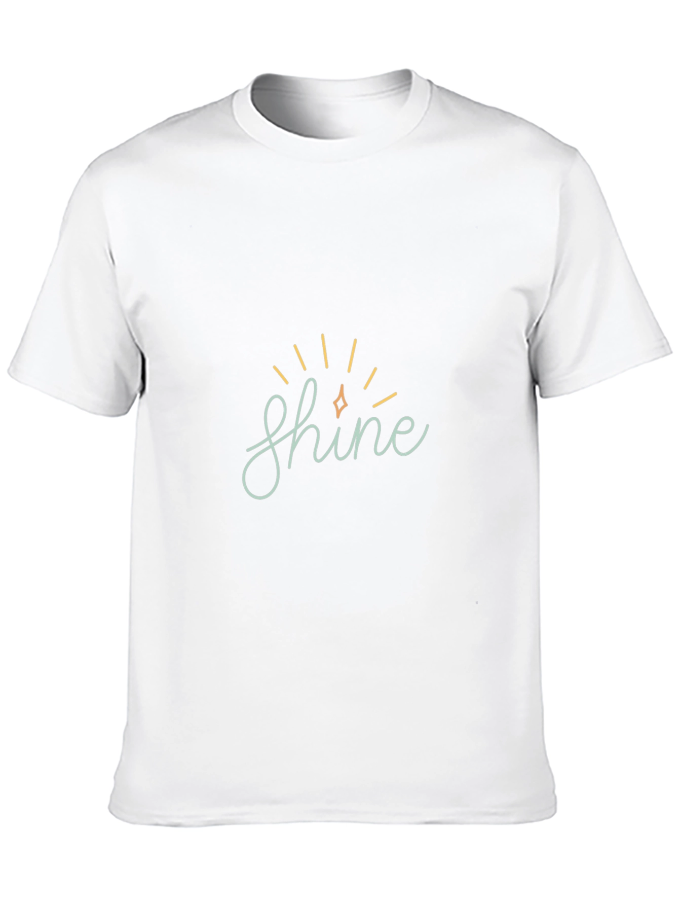 Shine Graphic Tee - Soft Black Cotton Comfort