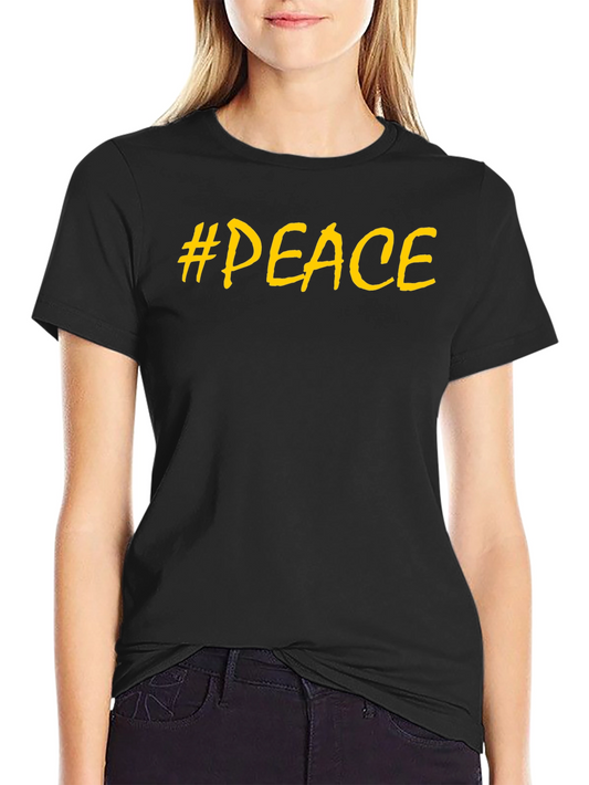#Peace T-Shirt - Mens Black Graphic Tee