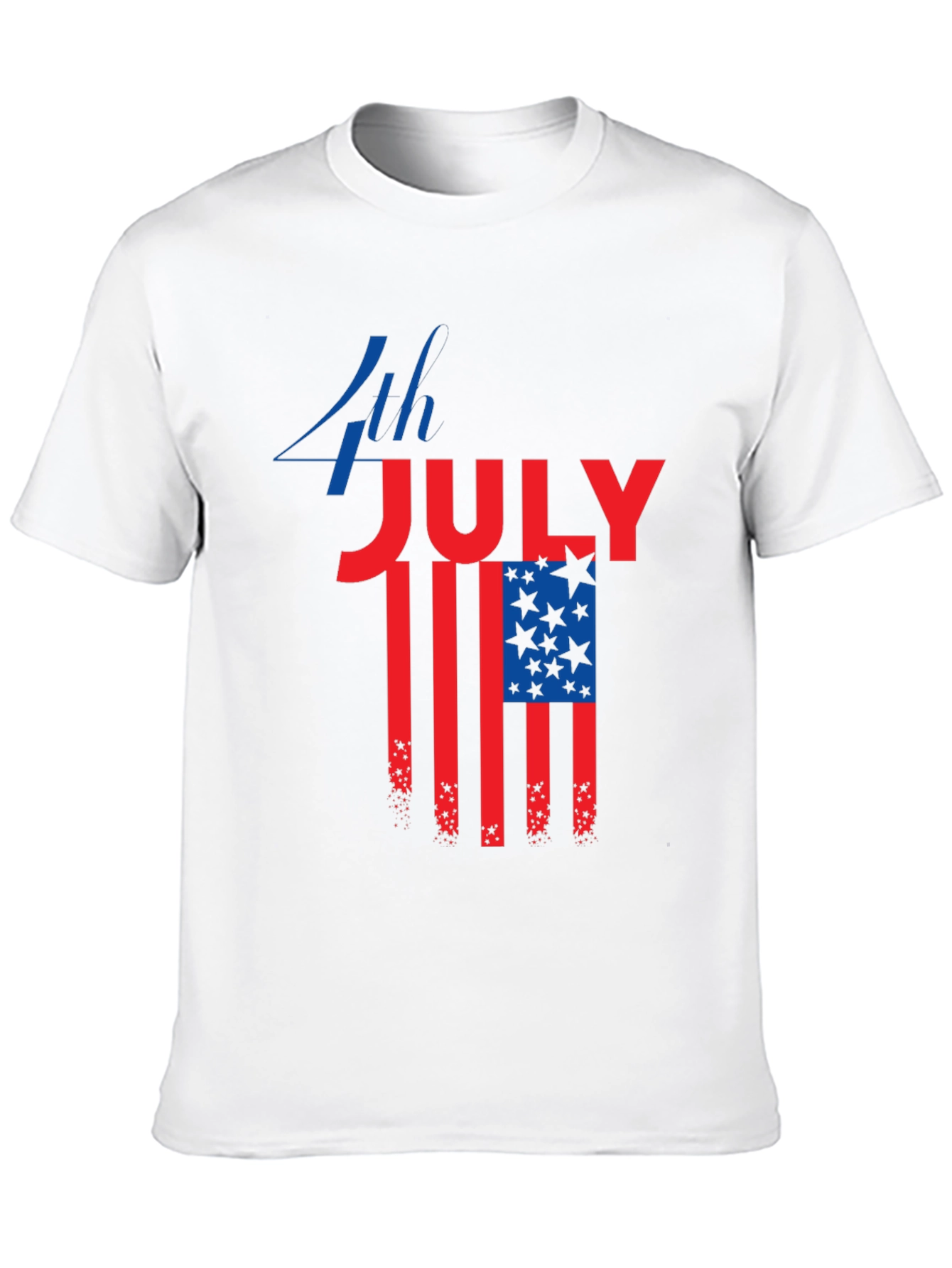 4th of July Patriotic American Flag Graphic Tee