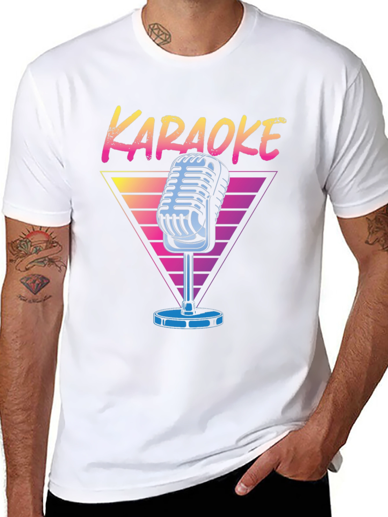Karaoke Retro Microphone T-Shirt