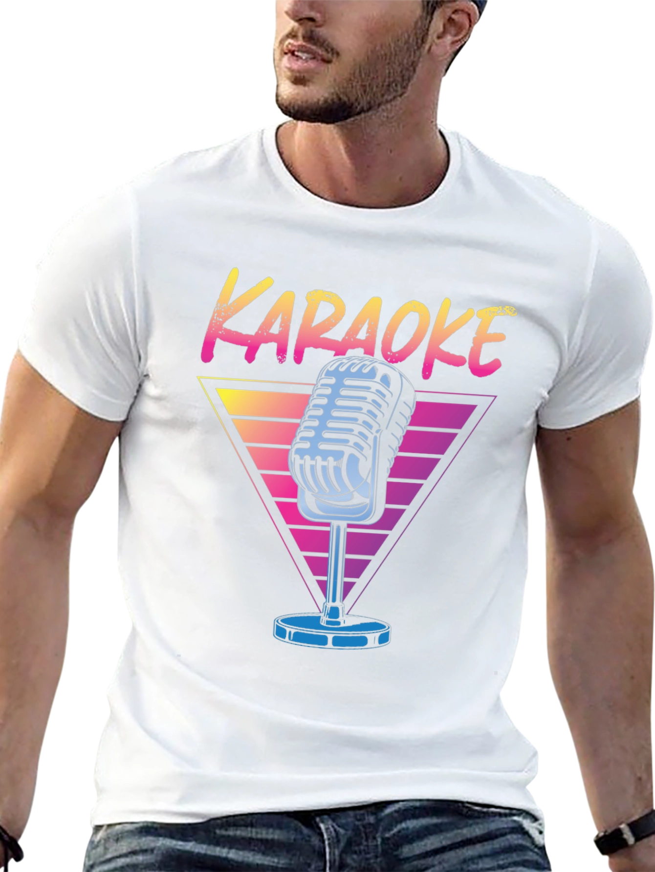 Karaoke Retro Microphone T-Shirt