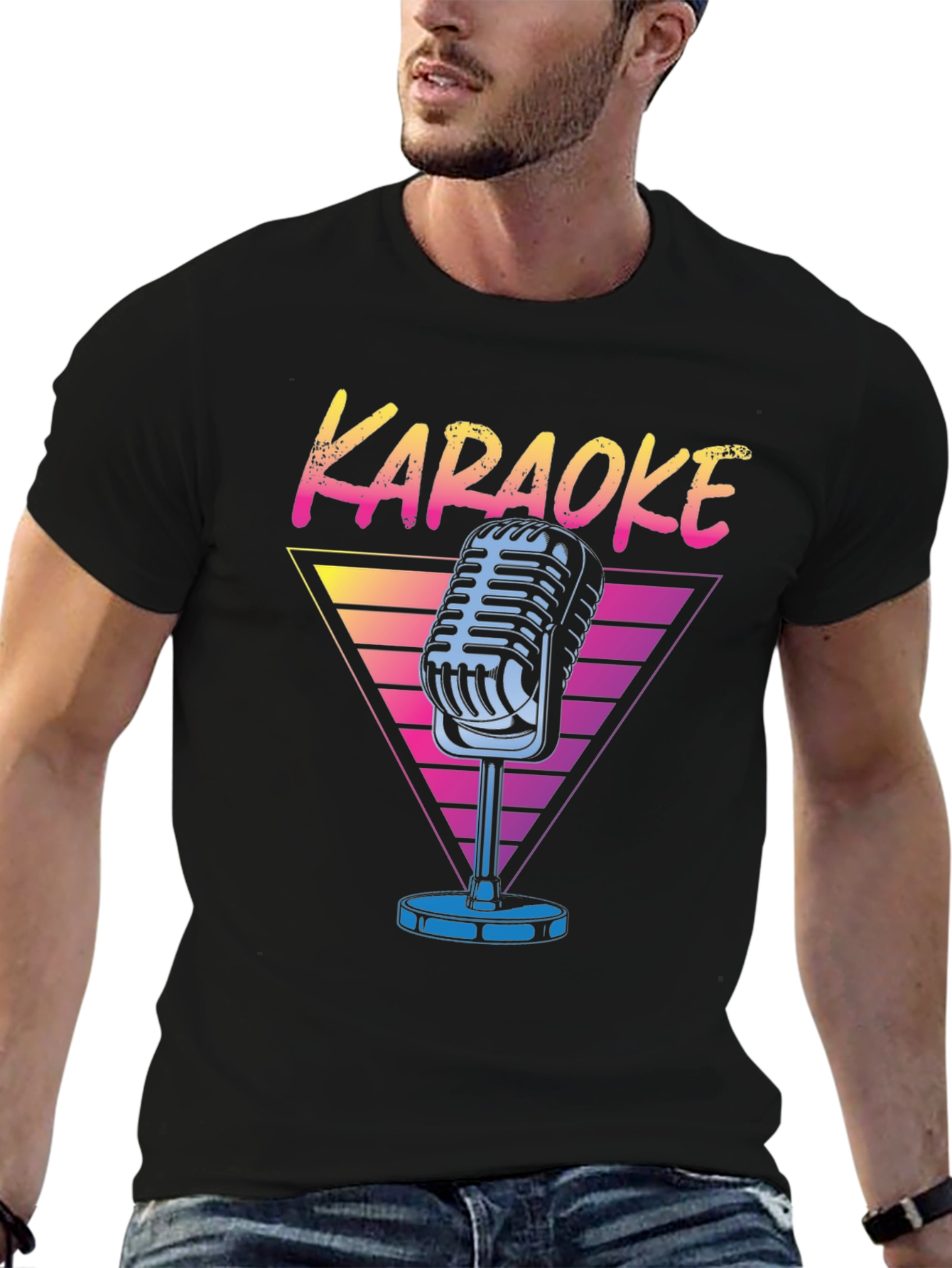 Karaoke Retro Microphone T-Shirt