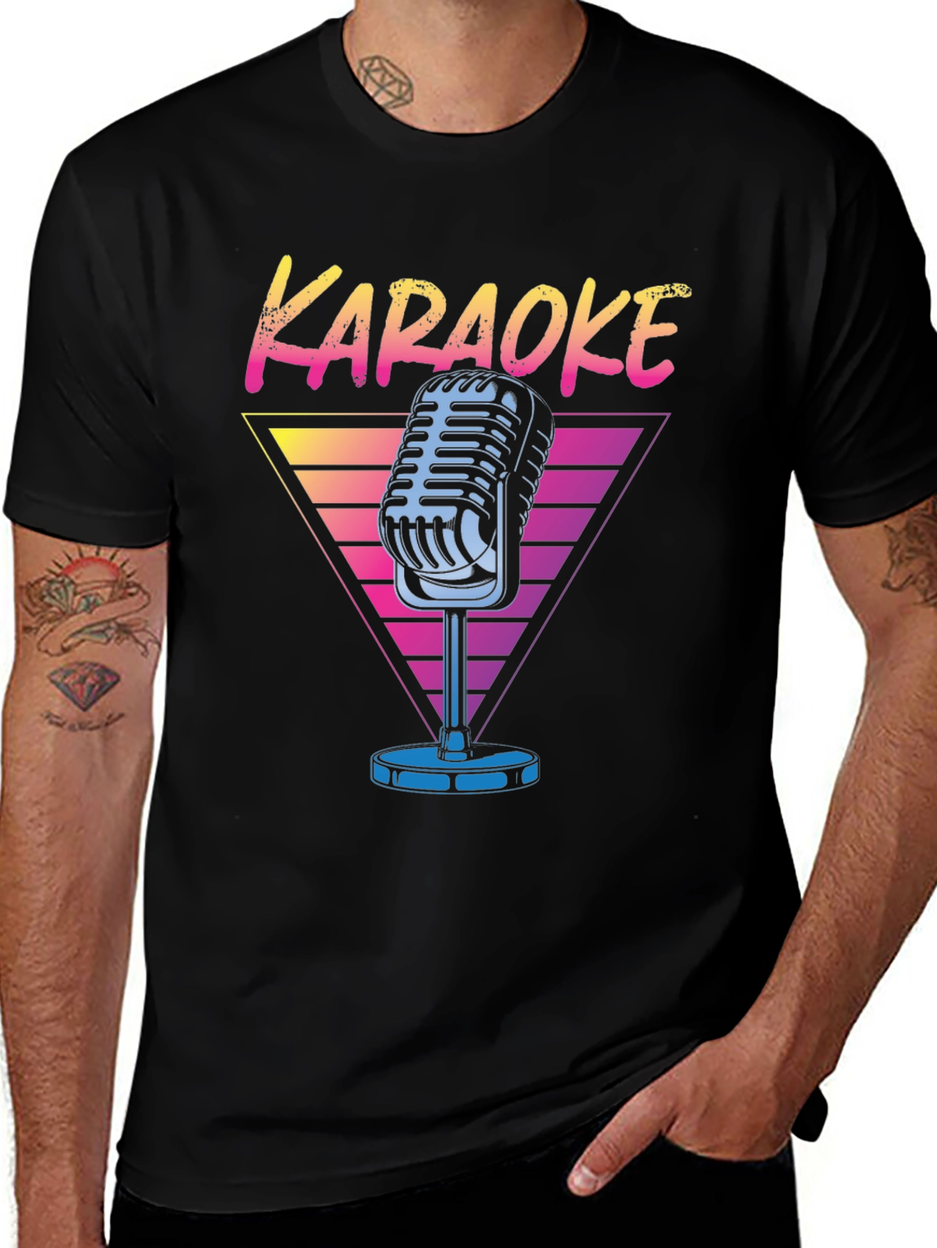 Karaoke Retro Microphone T-Shirt
