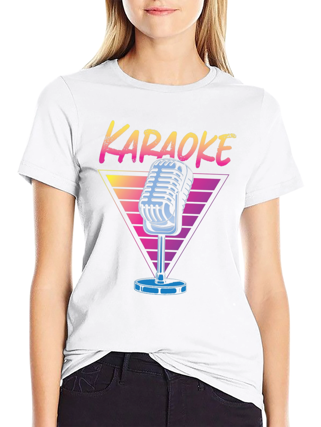 Karaoke Retro Microphone T-Shirt