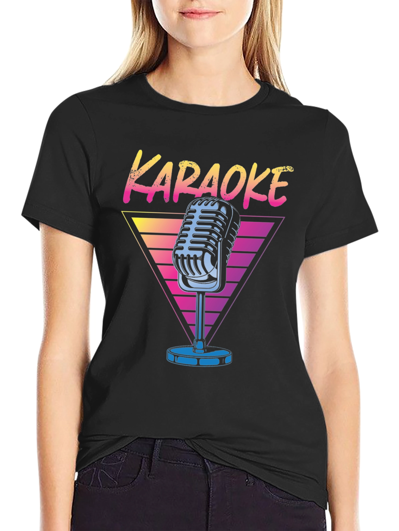 Karaoke Retro Microphone T-Shirt