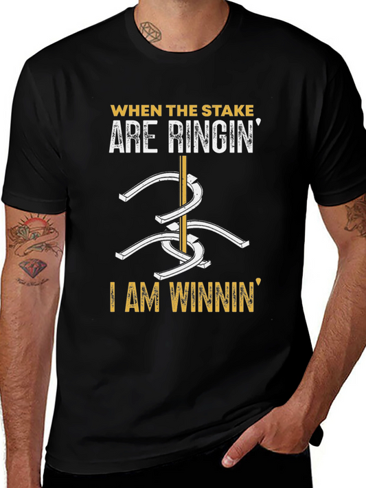 Stake Ringin T-Shirt - Horseshoe Game Tee