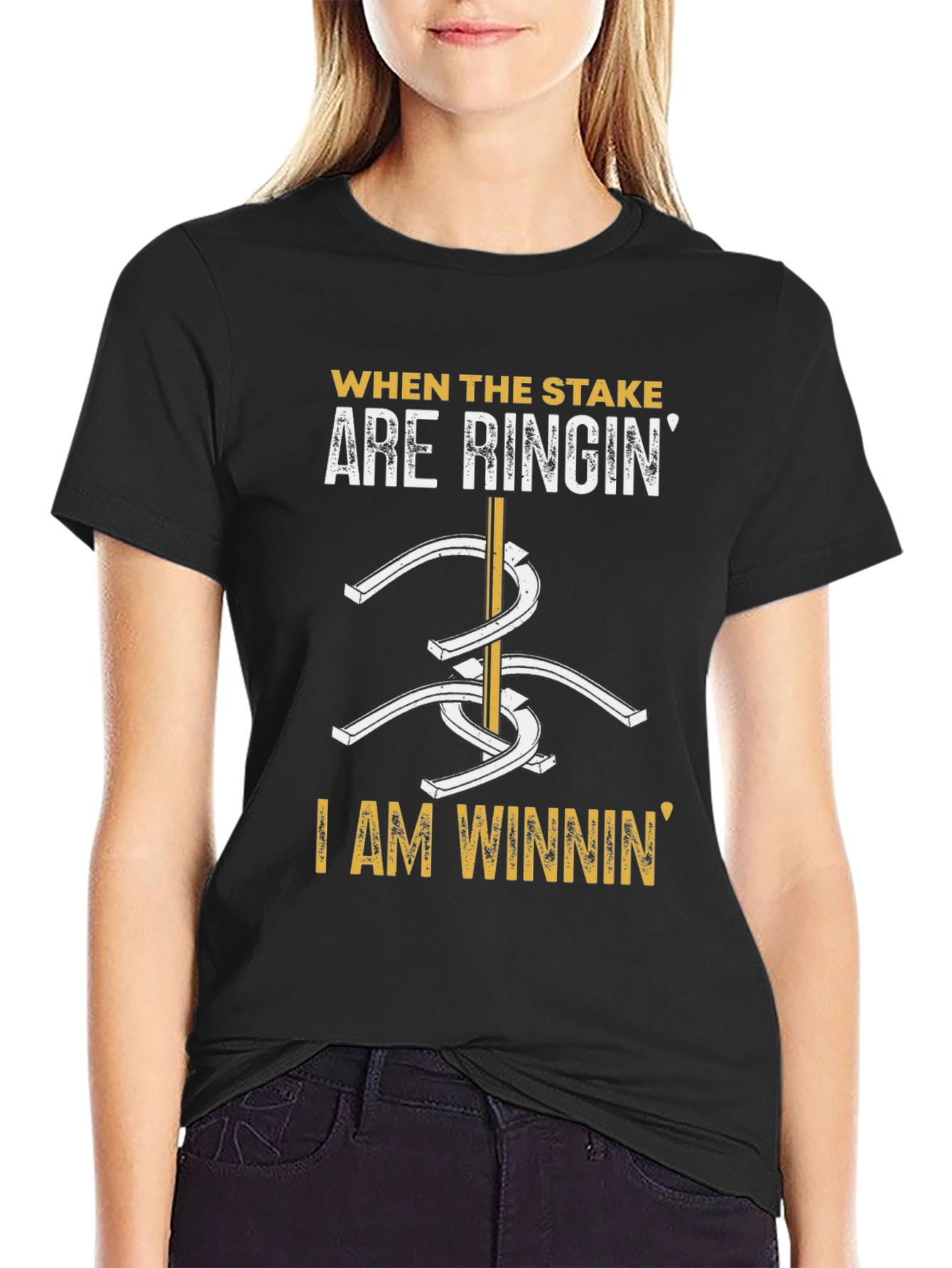 Stake Ringin T-Shirt - Horseshoe Game Tee