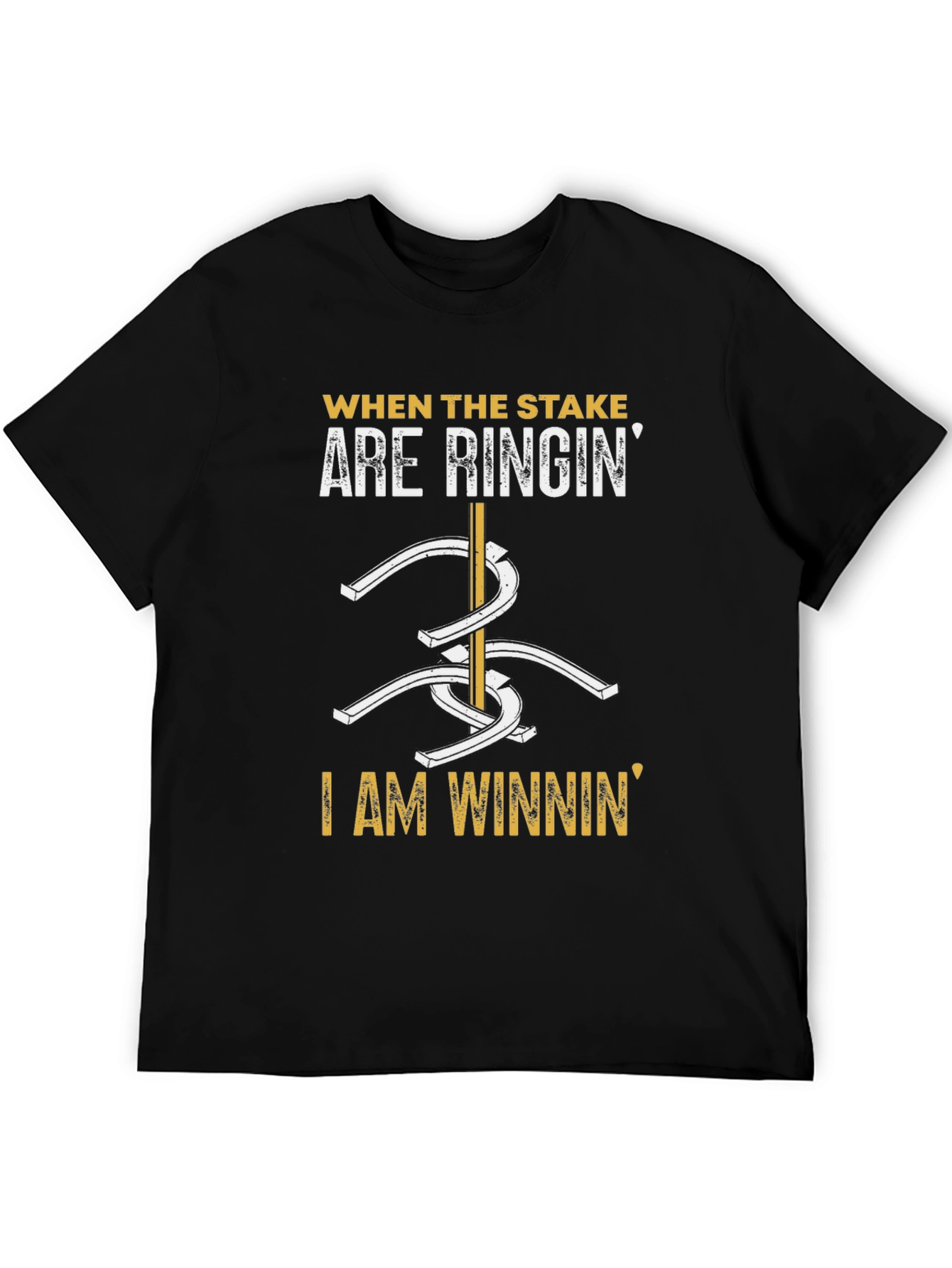 Stake Ringin T-Shirt - Horseshoe Game Tee