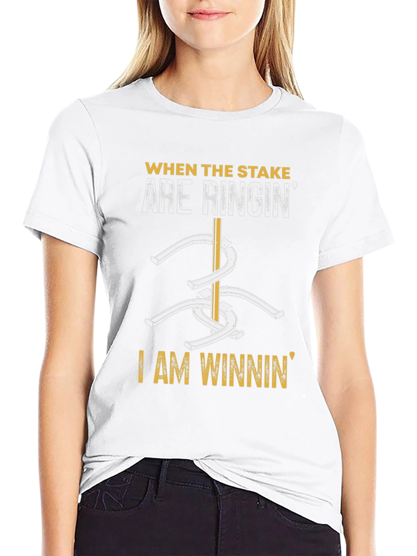 Stake Ringin T-Shirt - Horseshoe Game Tee